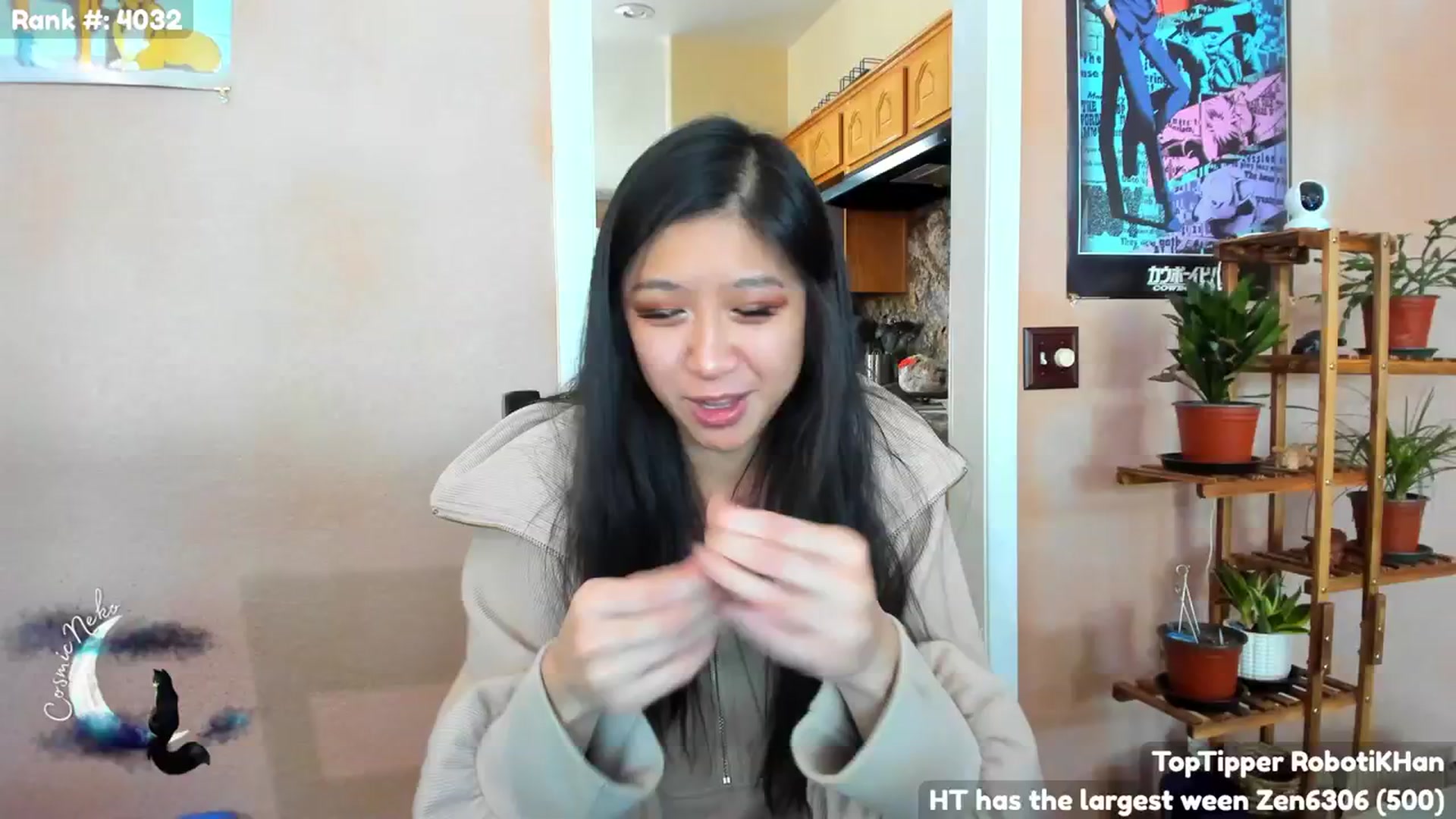 Gallery image thumbnail from CosmicNeko's myfreecams stream on, 02/11/2024, 19:34 image 18 of 20
