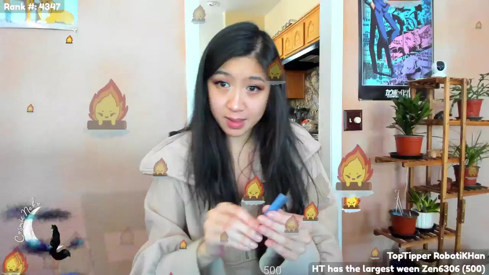 Gallery image thumbnail from CosmicNeko's myfreecams stream on, 02/11/2024, 19:34 image 15 of 20