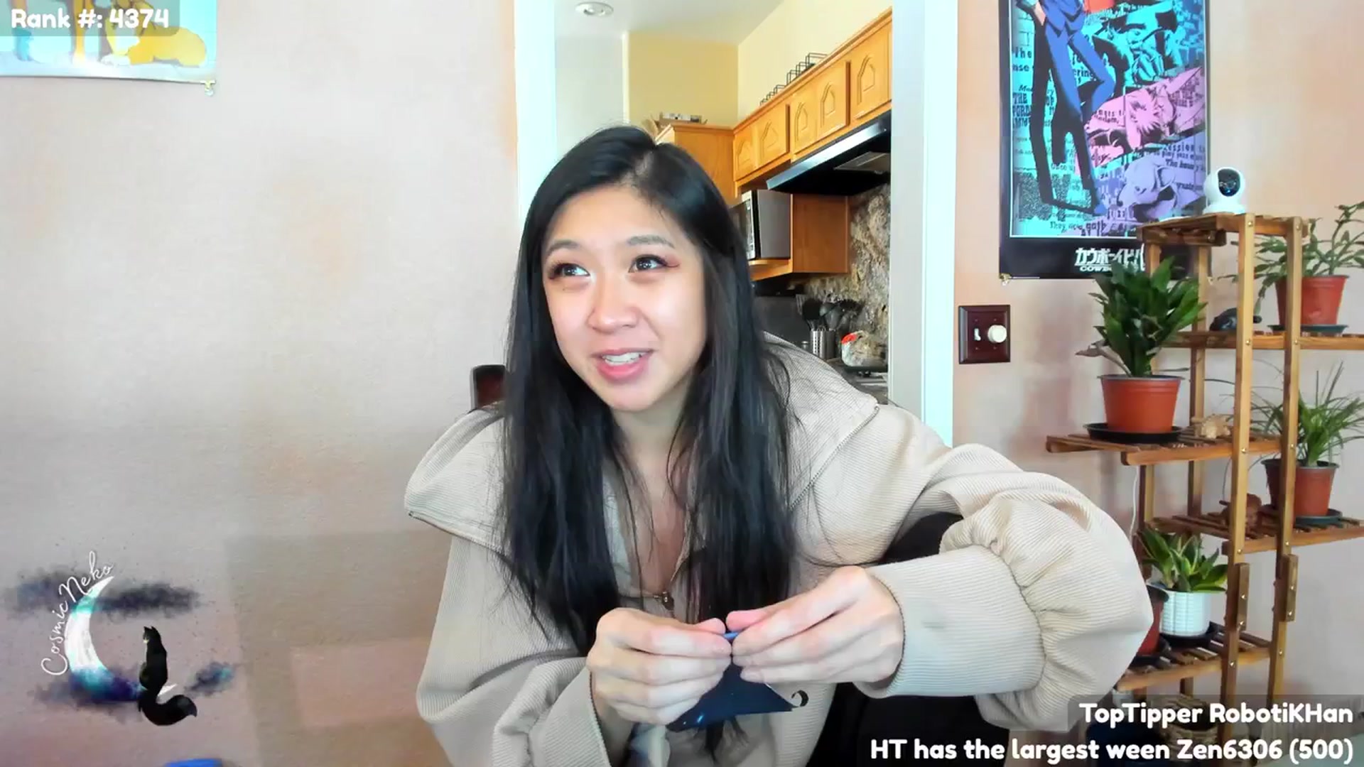 Gallery image thumbnail from CosmicNeko's myfreecams stream on, 02/11/2024, 19:34 image 12 of 20
