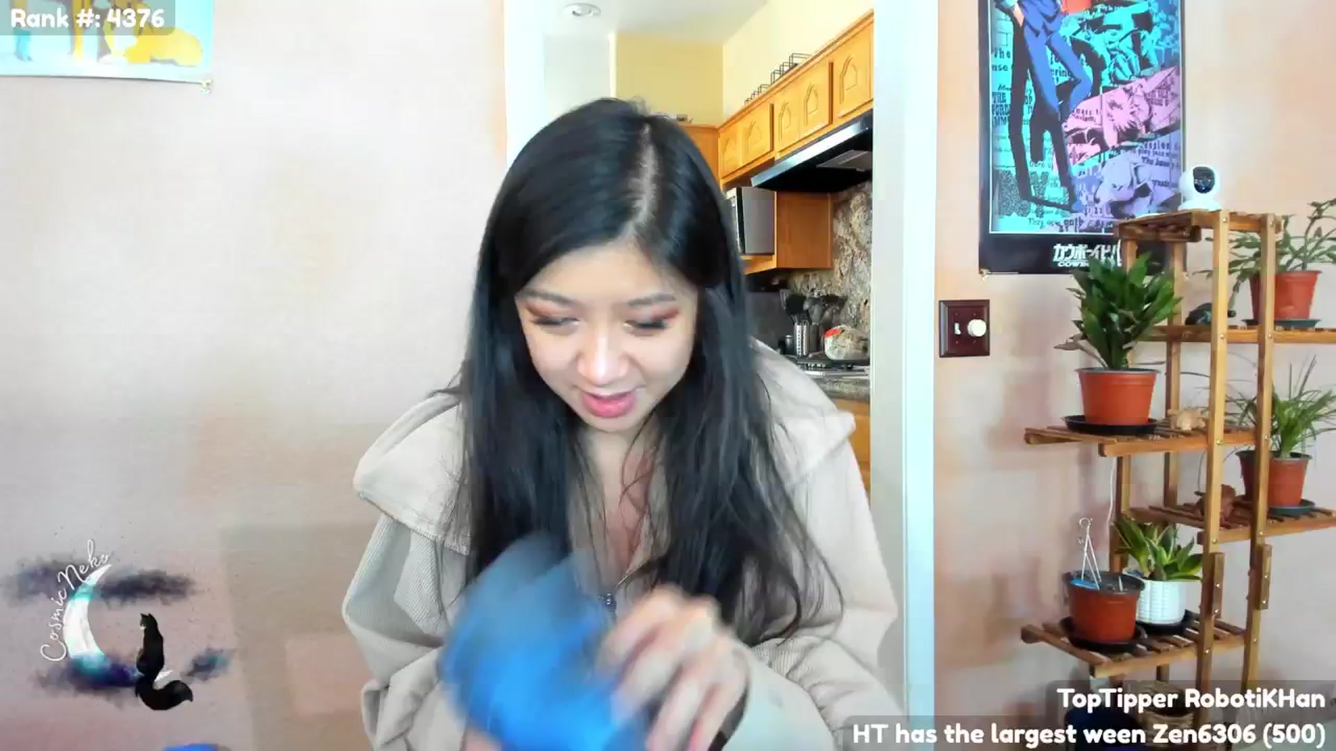 Gallery image thumbnail from CosmicNeko's myfreecams stream on, 02/11/2024, 19:34 image 14 of 20