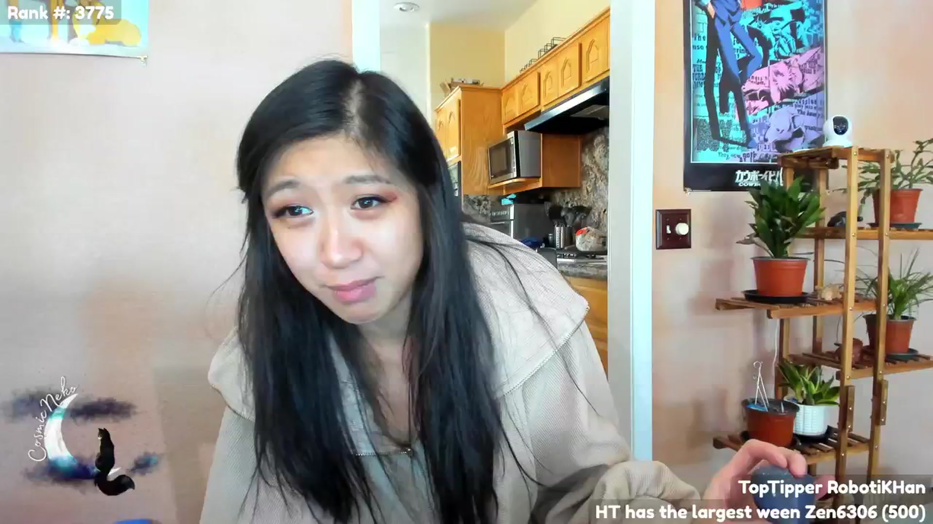Gallery image thumbnail from CosmicNeko's myfreecams stream on, 02/11/2024, 19:49 image 1 of 20