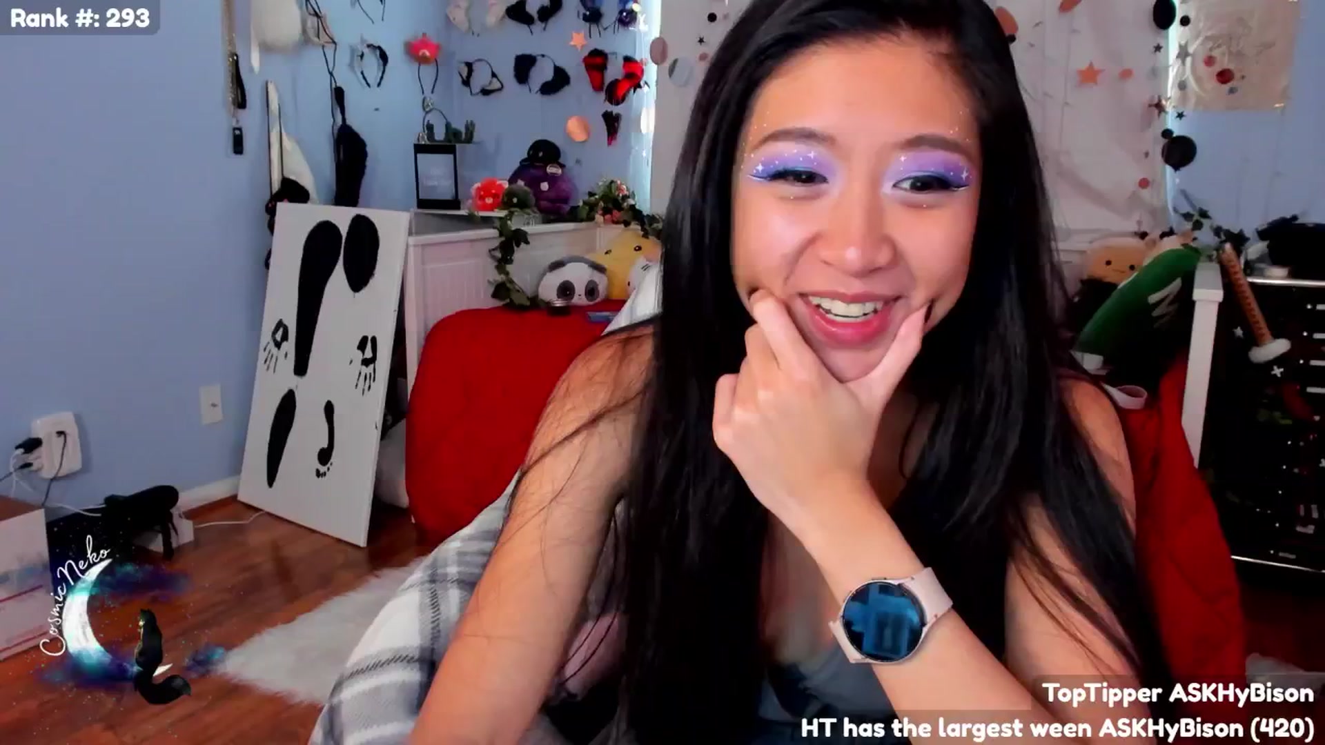 Gallery image thumbnail from CosmicNeko's myfreecams stream on, 07/01/2024, 17:50 image 7 of 20