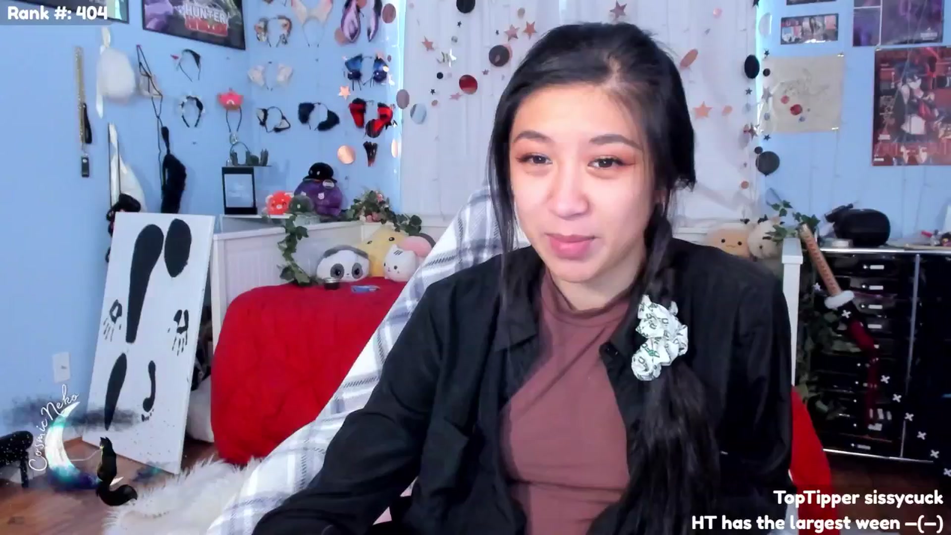 Gallery image thumbnail from CosmicNeko's myfreecams stream on, 07/03/2024, 22:17 image 1 of 20
