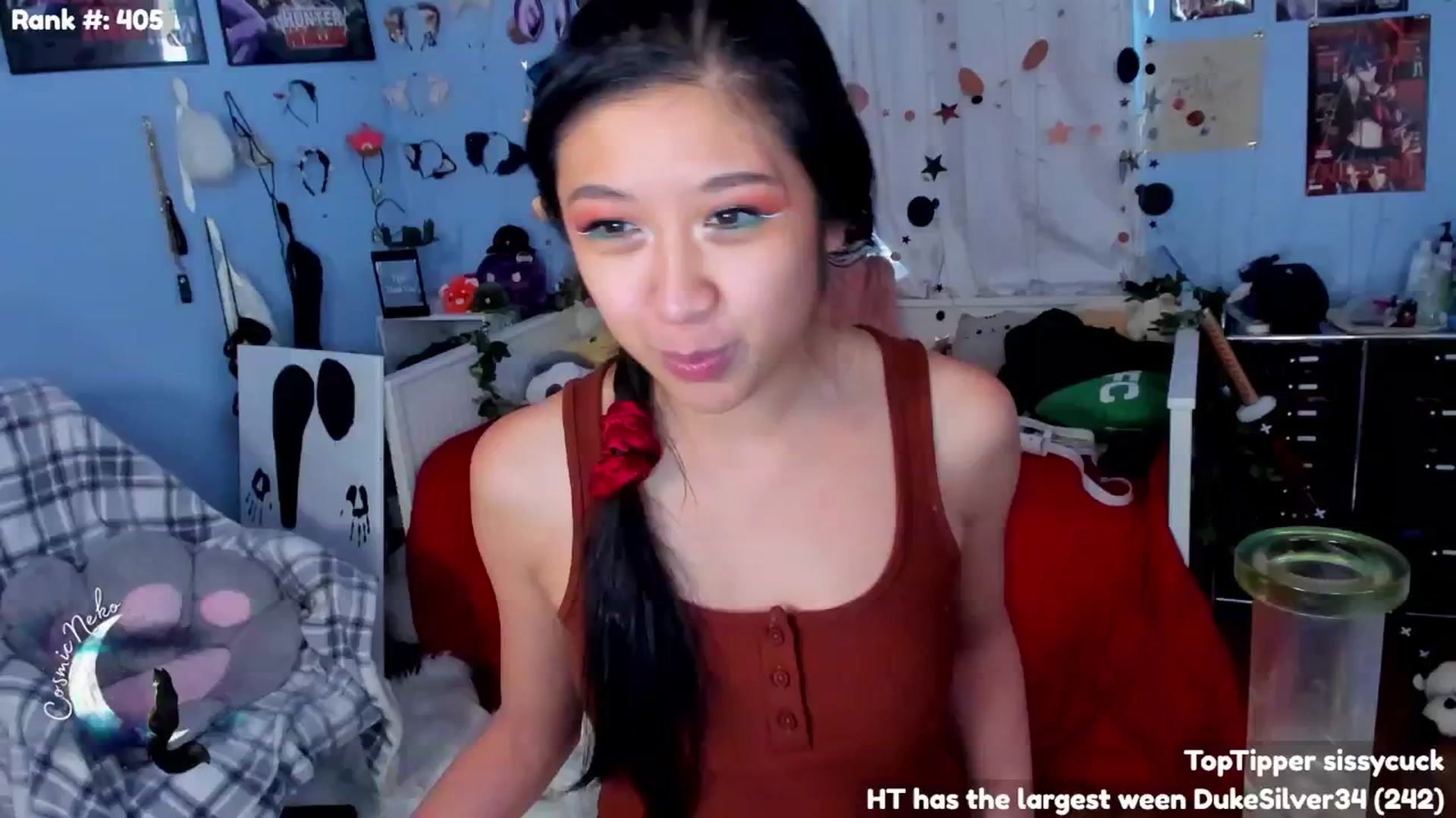 Gallery image thumbnail from CosmicNeko's myfreecams stream on, 07/04/2024, 23:32 image 16 of 20