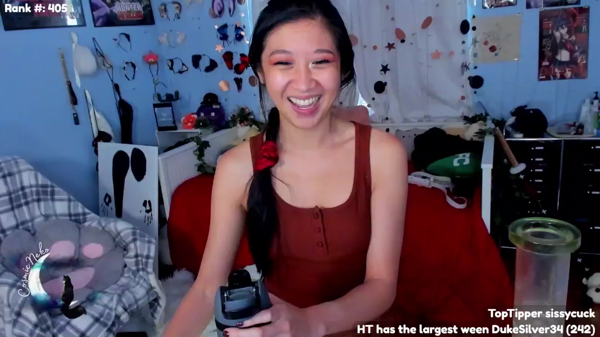 Gallery image thumbnail from CosmicNeko's myfreecams stream on, 07/04/2024, 23:32 image 17 of 20