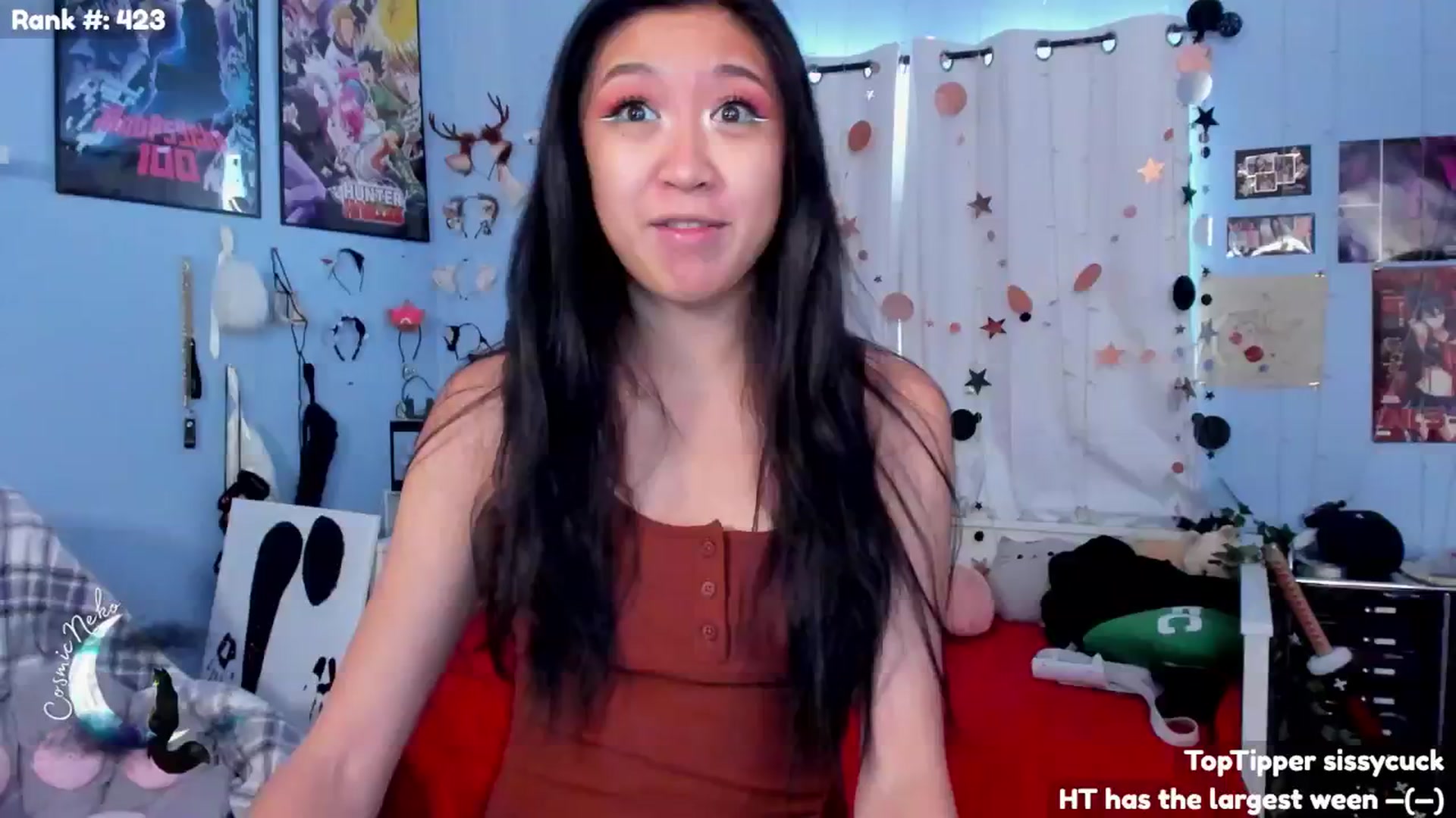 Gallery image thumbnail from CosmicNeko's myfreecams stream on, 07/04/2024, 23:32 image 1 of 20