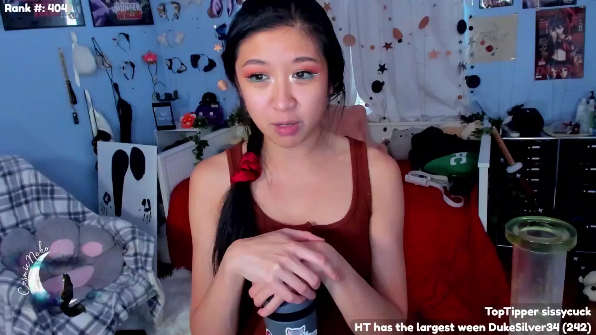 Gallery image thumbnail from CosmicNeko's myfreecams stream on, 07/04/2024, 23:32 image 19 of 20