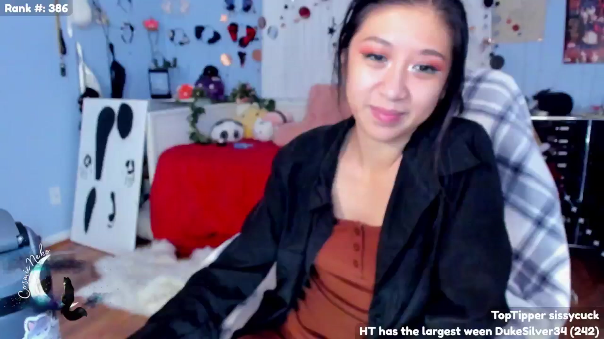 Gallery image thumbnail from CosmicNeko's myfreecams stream on, 07/05/2024, 03:55 image 20 of 20