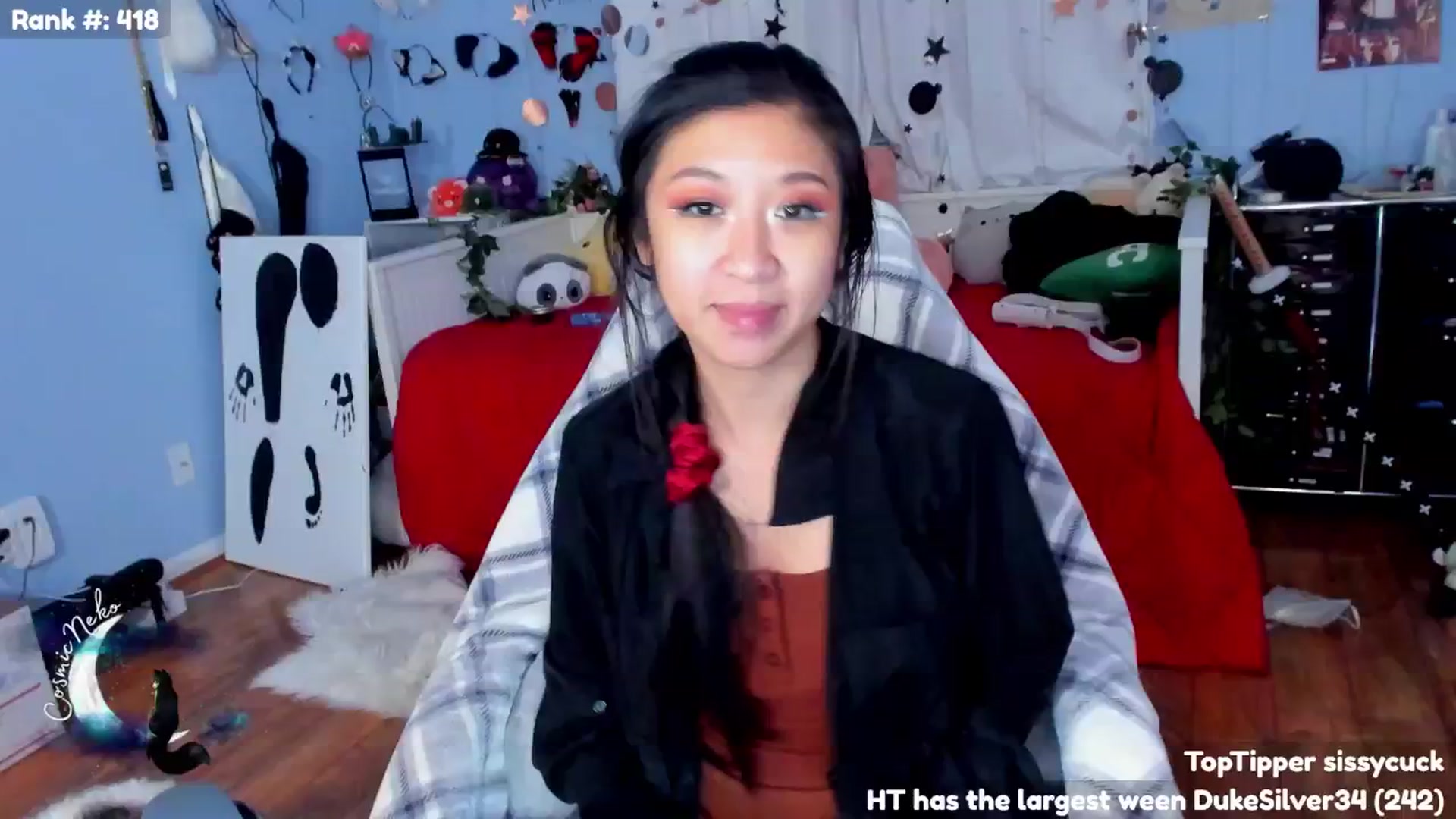 Gallery image thumbnail from CosmicNeko's myfreecams stream on, 07/05/2024, 03:55 image 1 of 20