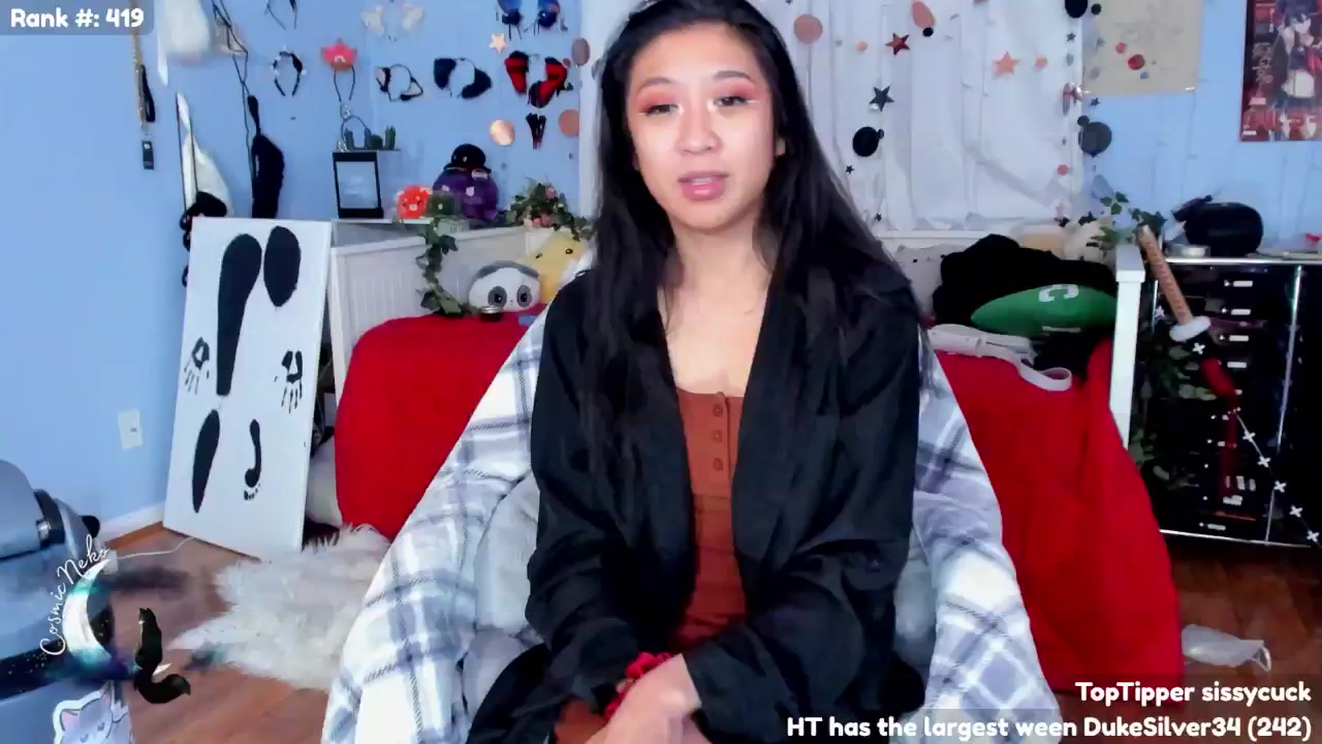 Gallery image thumbnail from CosmicNeko's myfreecams stream on, 07/05/2024, 03:55 image 2 of 20