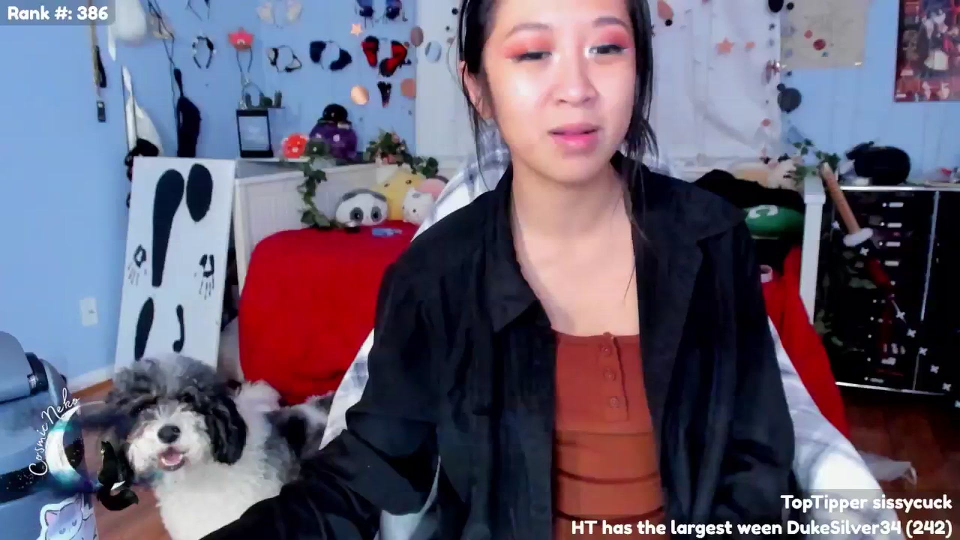 Gallery image thumbnail from CosmicNeko's myfreecams stream on, 07/05/2024, 03:55 image 16 of 20