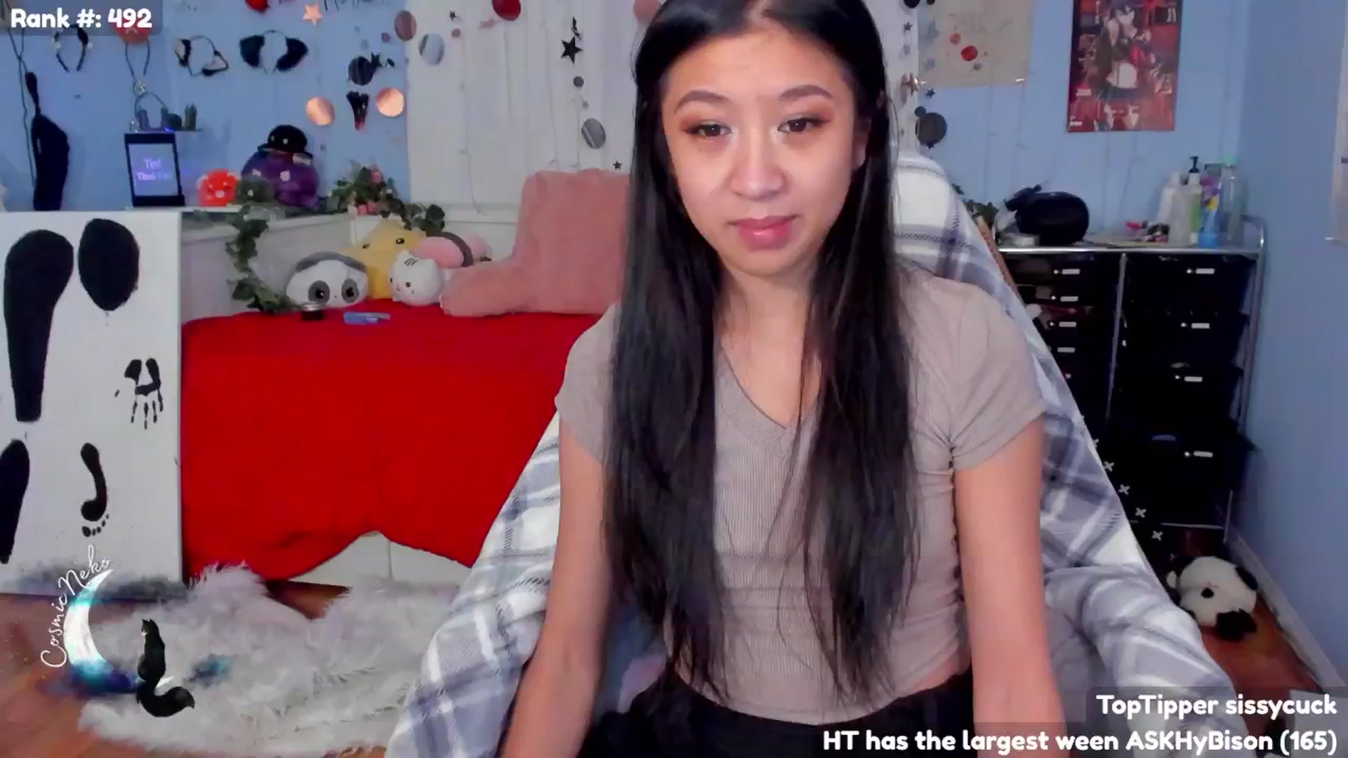 Gallery image thumbnail from CosmicNeko's myfreecams stream on, 07/08/2024, 04:14 image 2 of 20
