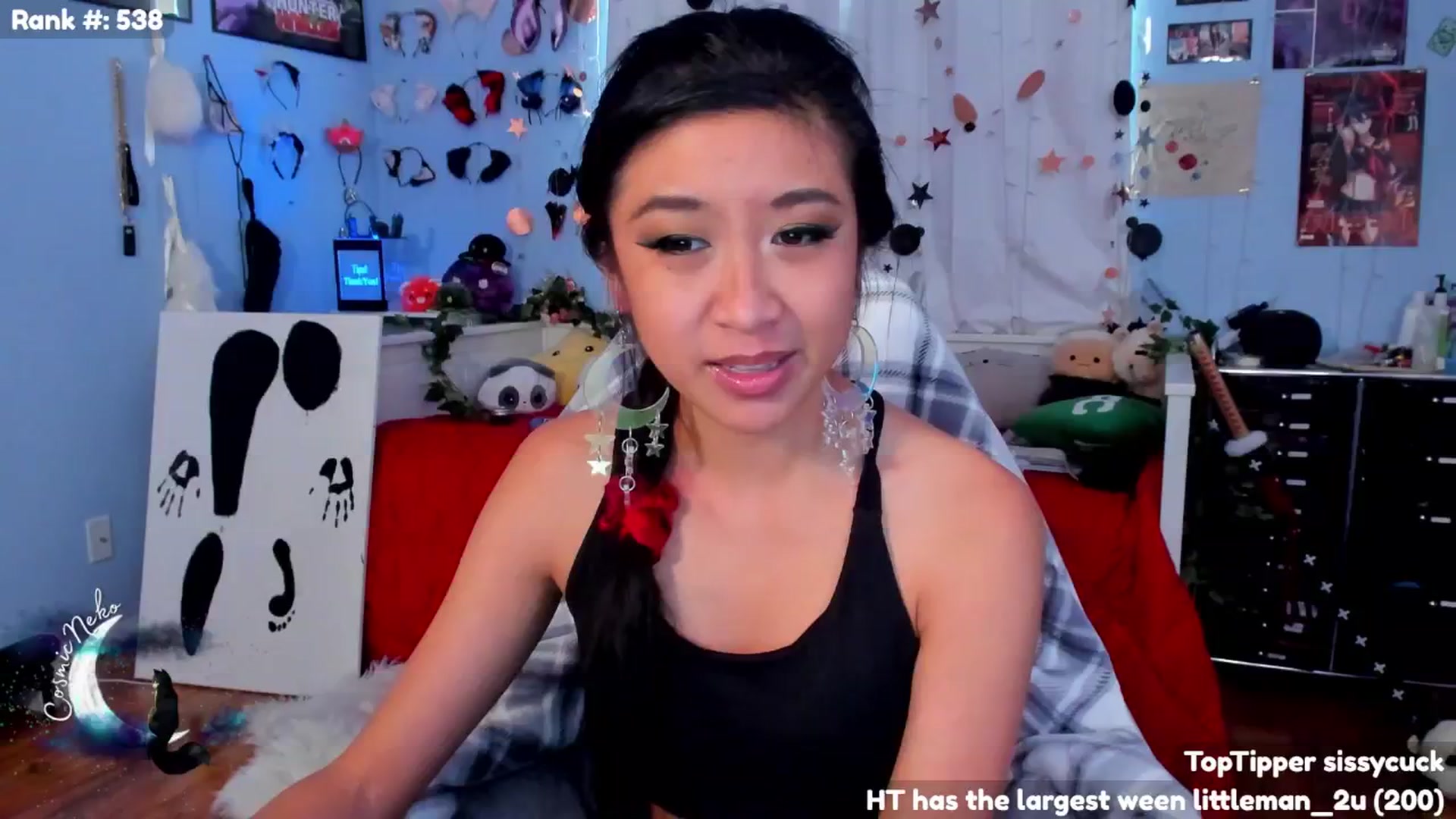 Gallery image thumbnail from CosmicNeko's myfreecams stream on, 07/09/2024, 23:31 image 9 of 20