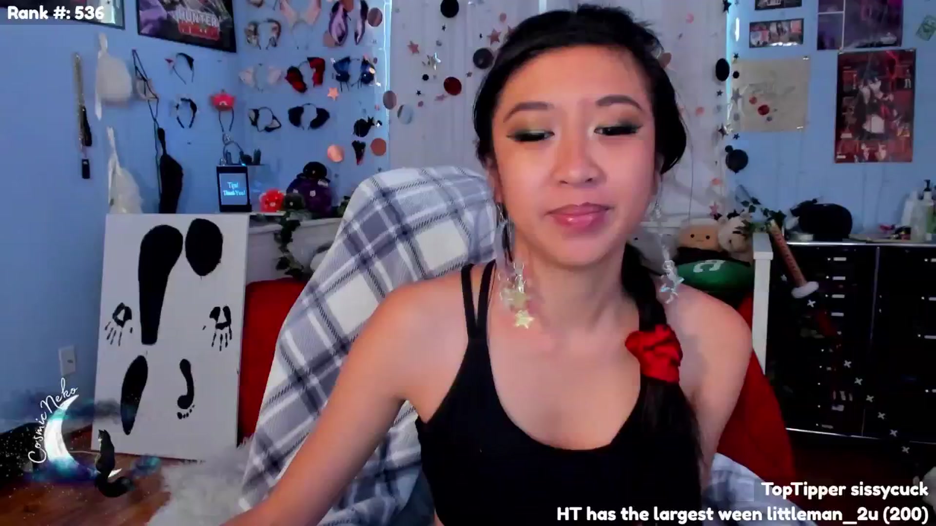 Gallery image thumbnail from CosmicNeko's myfreecams stream on, 07/09/2024, 23:31 image 13 of 20