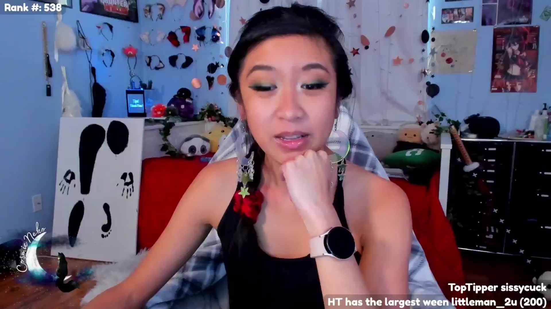 Gallery image thumbnail from CosmicNeko's myfreecams stream on, 07/09/2024, 23:31 image 7 of 20