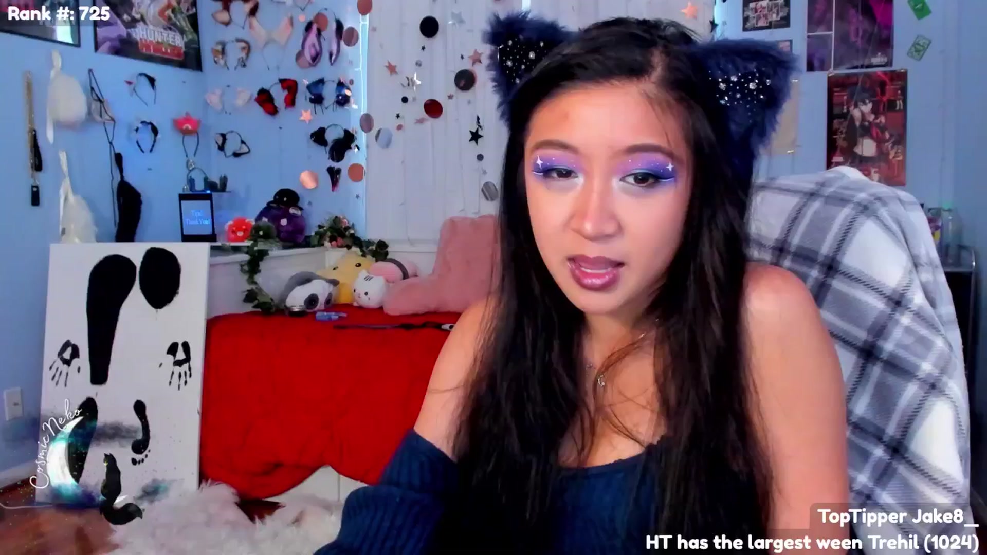 Gallery image thumbnail from CosmicNeko's myfreecams stream on, 07/23/2024, 19:42 image 19 of 20