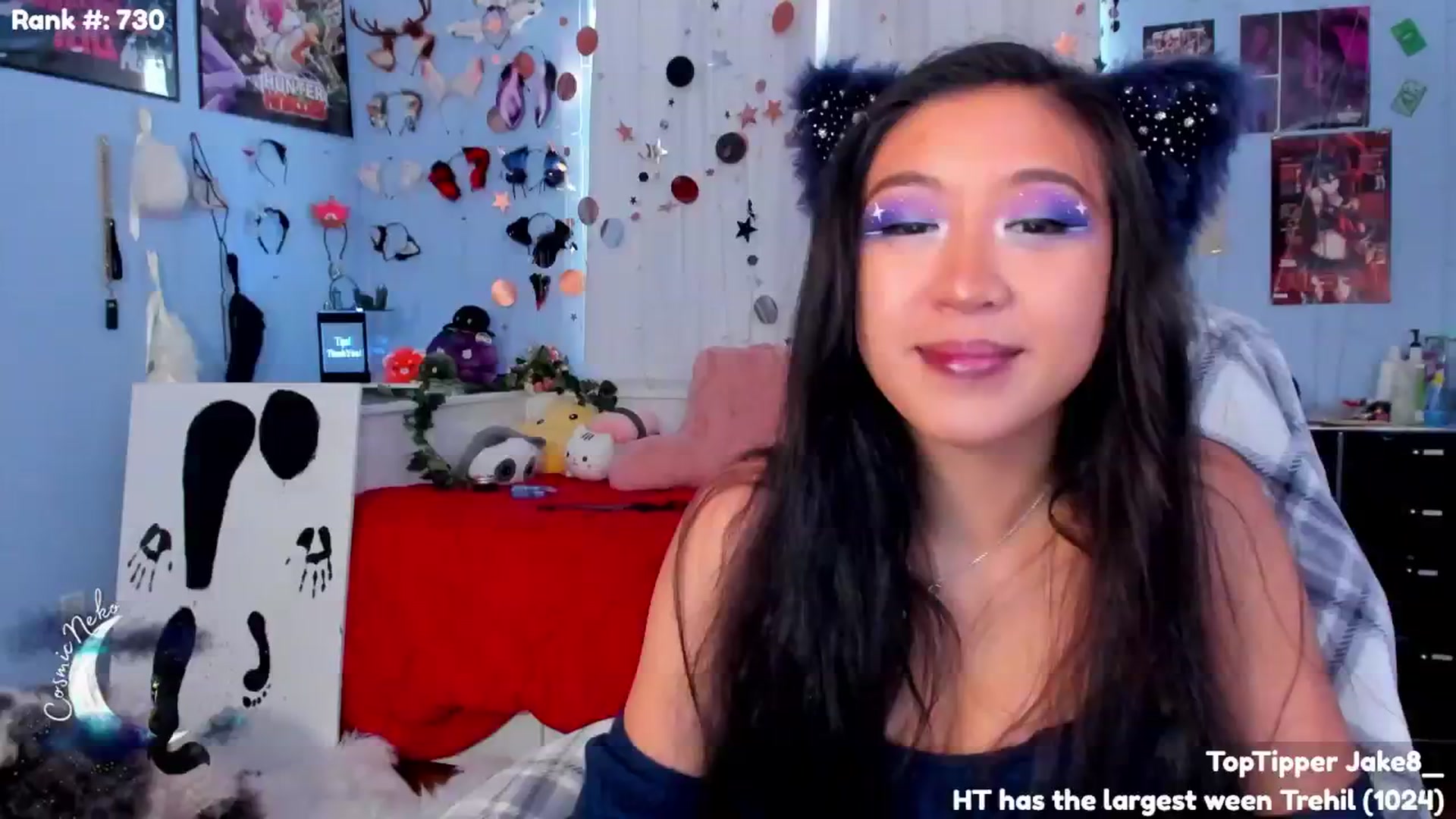 Gallery image thumbnail from CosmicNeko's myfreecams stream on, 07/23/2024, 19:42 image 17 of 20