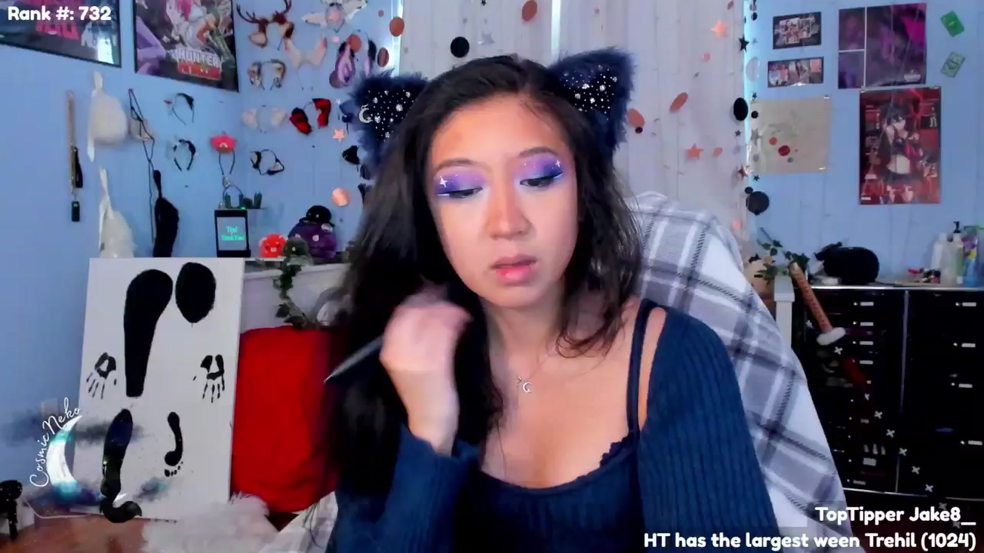 Gallery image thumbnail from CosmicNeko's myfreecams stream on, 07/23/2024, 19:42 image 15 of 20