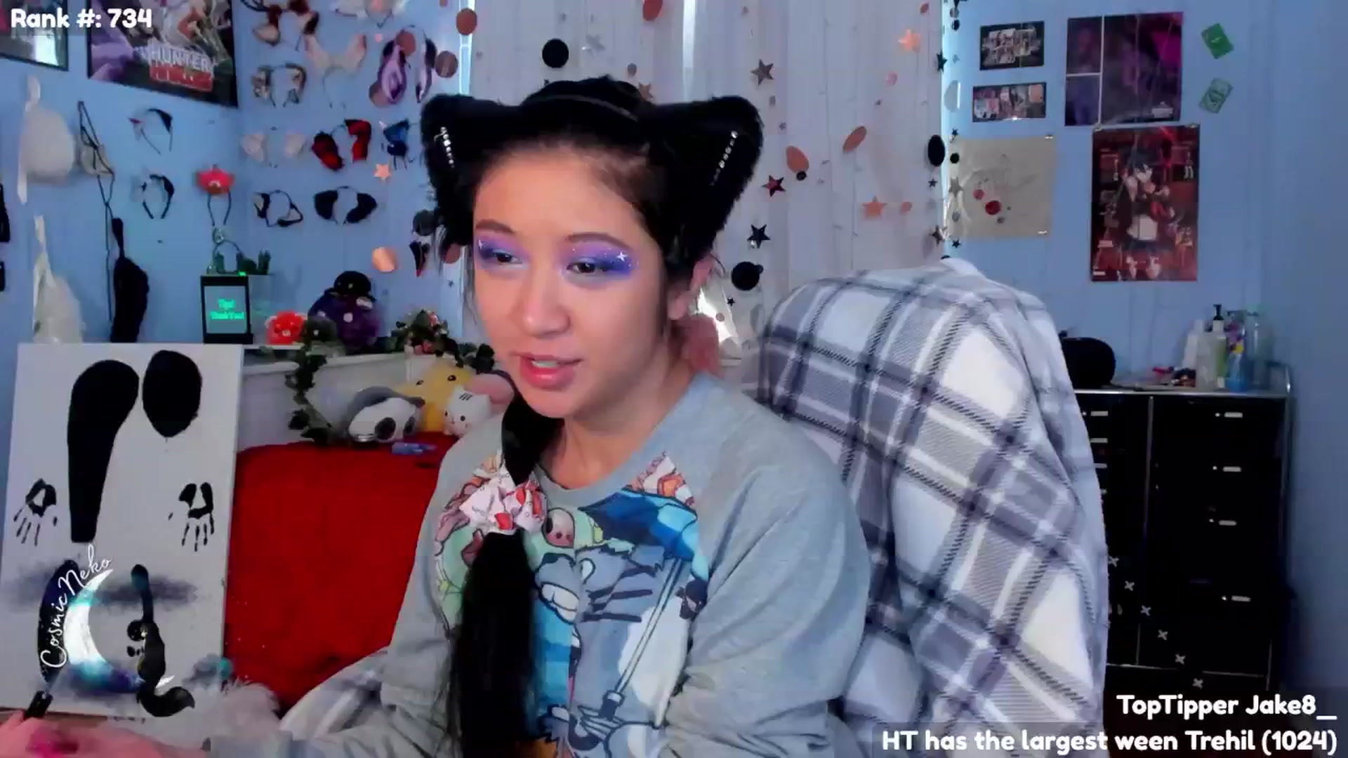 Gallery image thumbnail from CosmicNeko's myfreecams stream on, 07/23/2024, 19:42 image 12 of 20