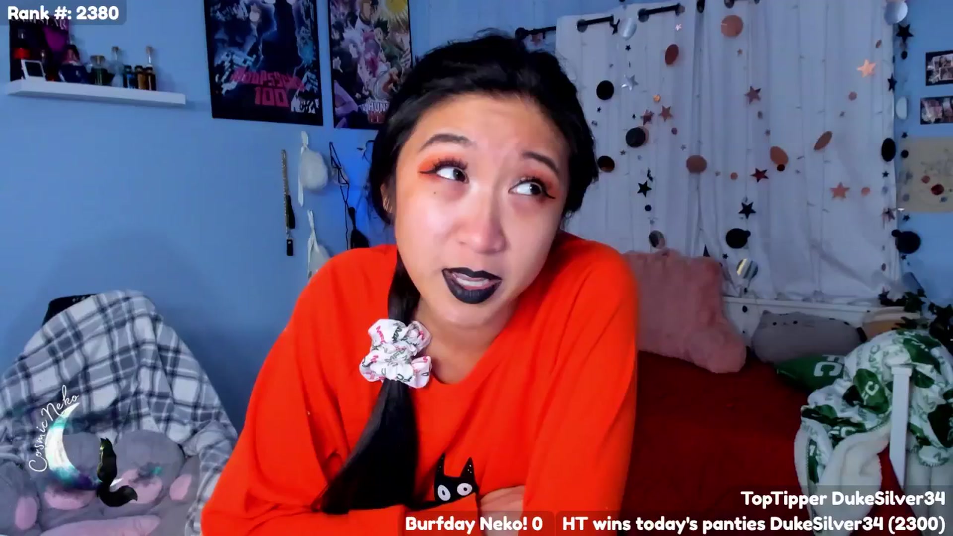 Gallery image thumbnail from CosmicNeko's myfreecams stream on, 10/13/2024, 06:55 image 6 of 20