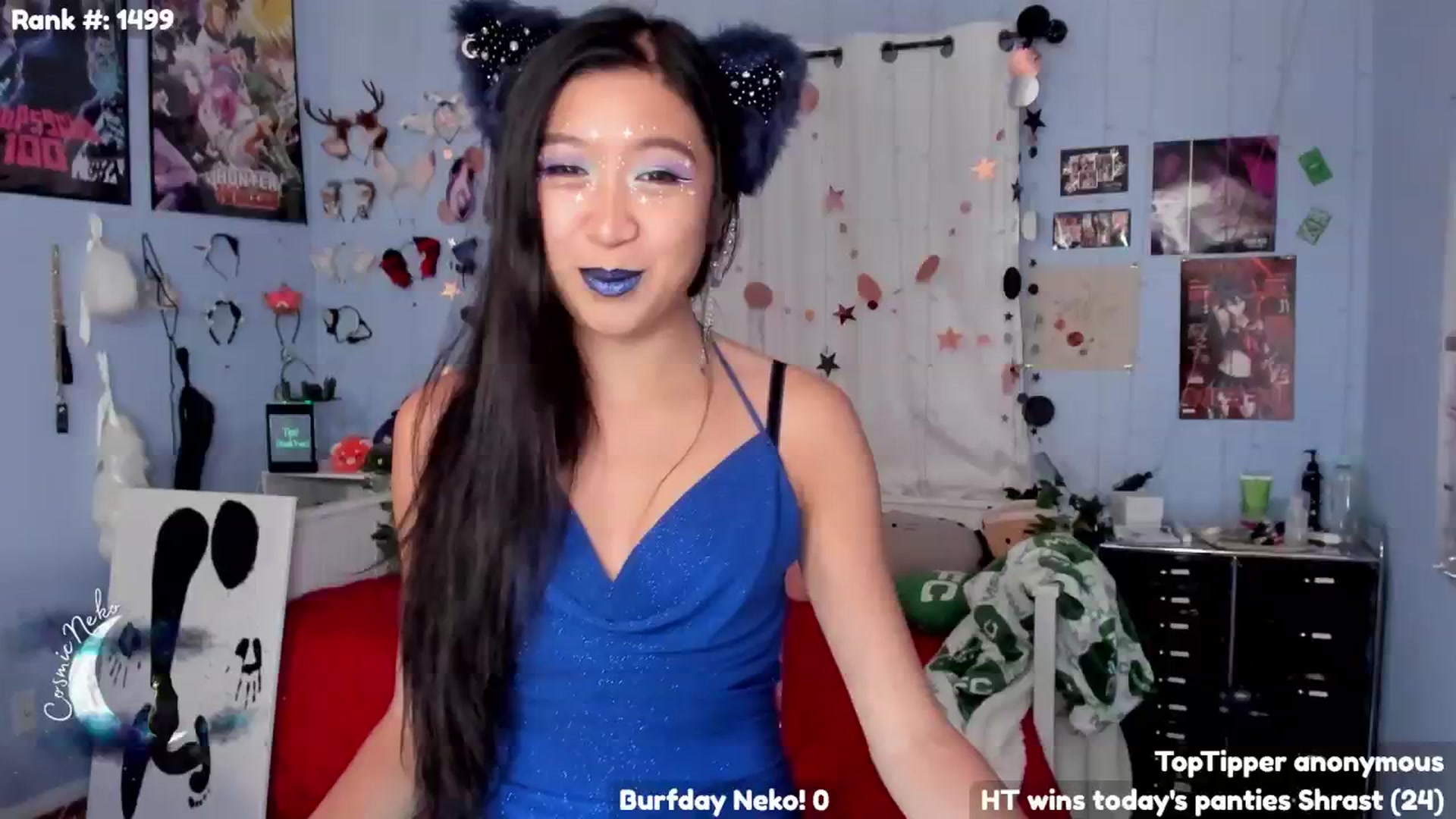 Gallery image thumbnail from CosmicNeko's myfreecams stream on, 10/25/2024, 05:12 image 1 of 20