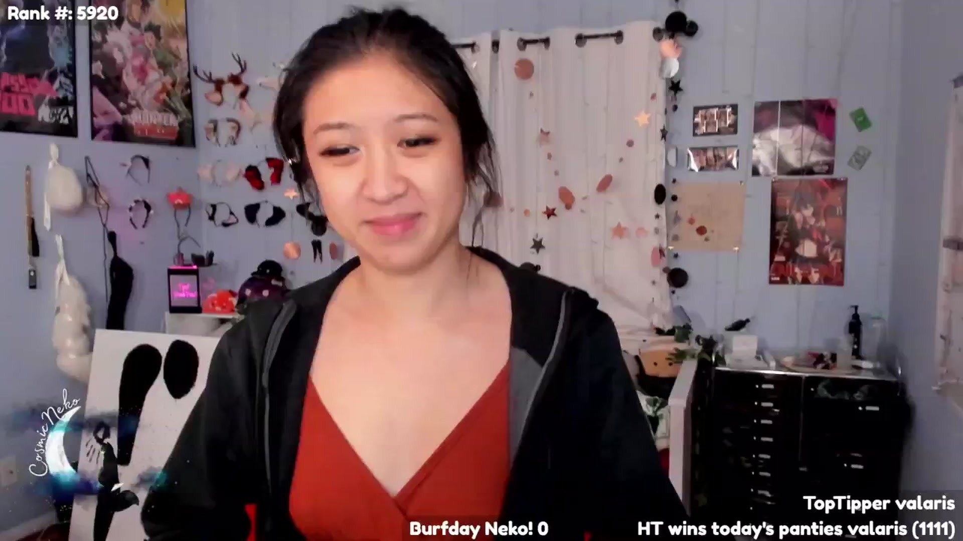 Gallery image thumbnail from CosmicNeko's myfreecams stream on, 11/11/2024, 05:22 image 3 of 20