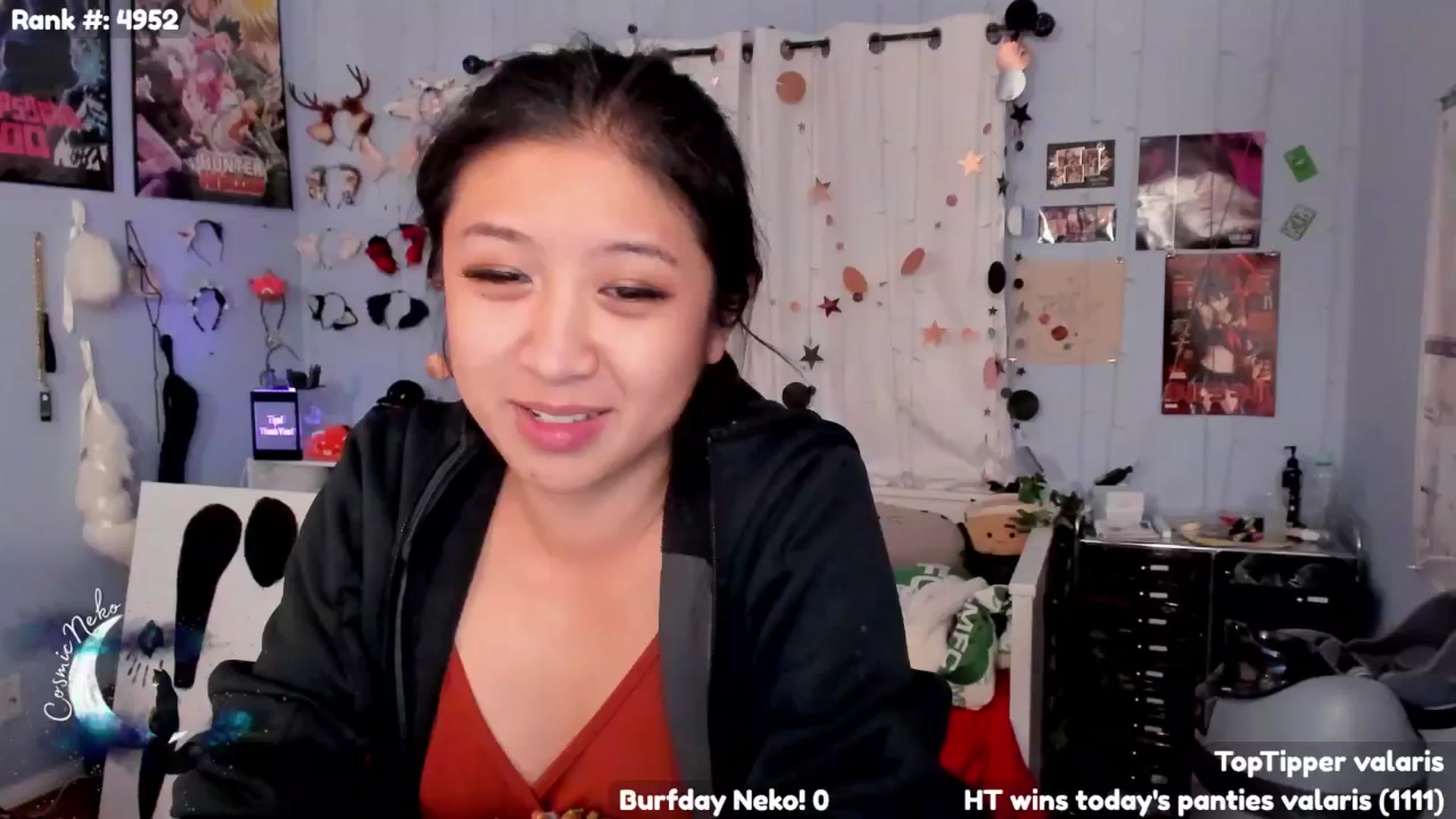 Gallery image thumbnail from CosmicNeko's myfreecams stream on, 11/11/2024, 05:22 image 17 of 20