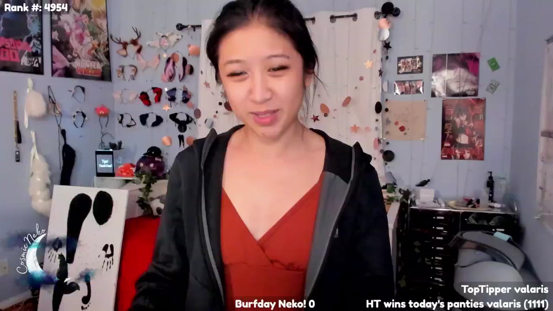 Gallery image thumbnail from CosmicNeko's myfreecams stream on, 11/11/2024, 05:22 image 19 of 20