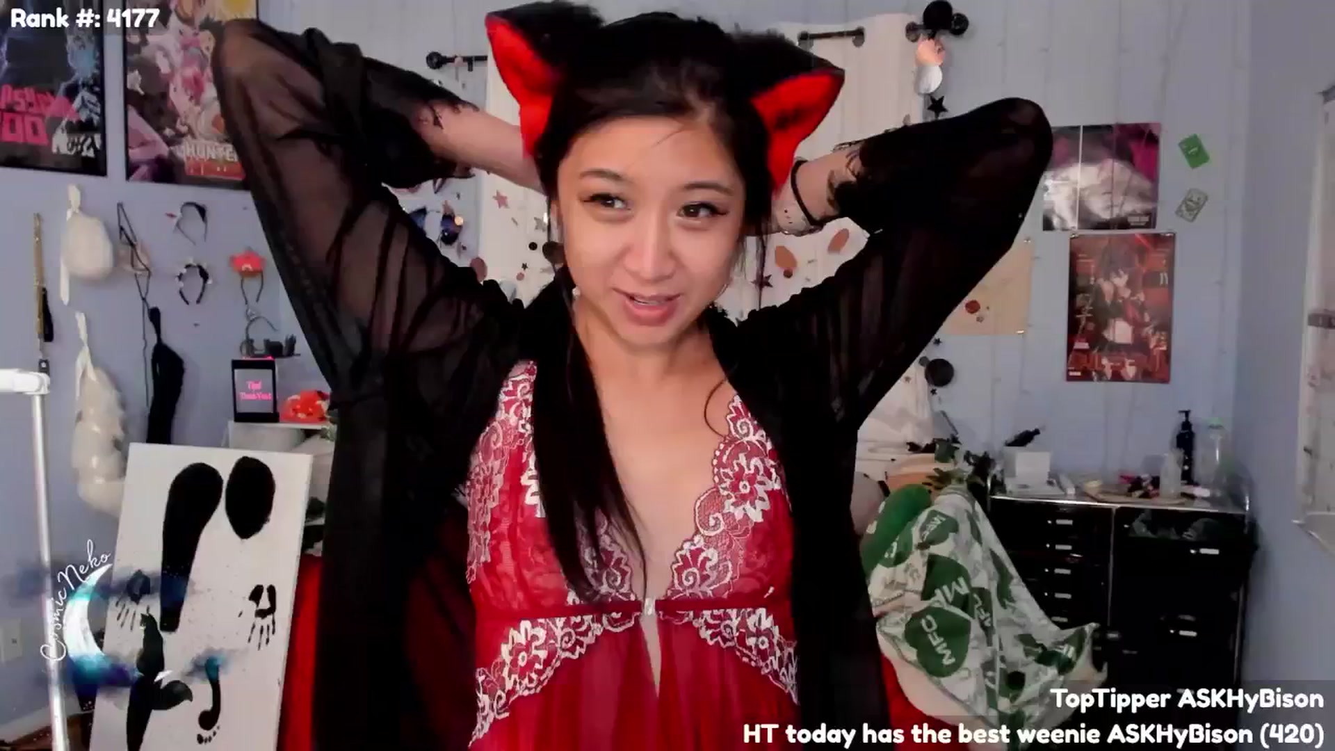 Gallery image thumbnail from CosmicNeko's myfreecams stream on, 11/14/2024, 06:53 image 4 of 20