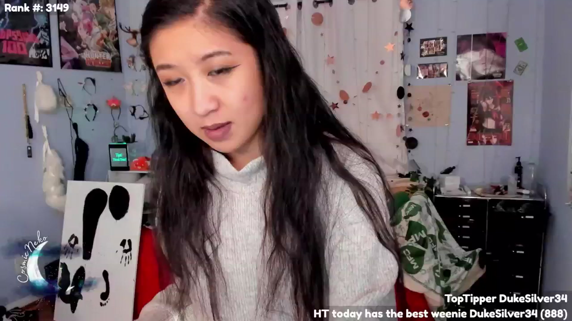 Gallery image thumbnail from CosmicNeko's myfreecams stream on, 11/17/2024, 07:02 image 5 of 20