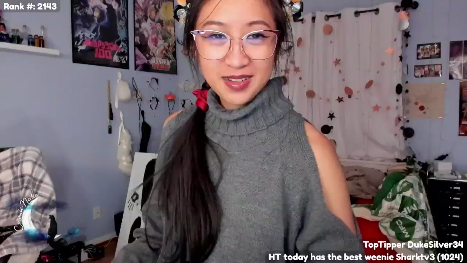 Gallery image thumbnail from CosmicNeko's myfreecams stream on, 11/23/2024, 07:44 image 16 of 20