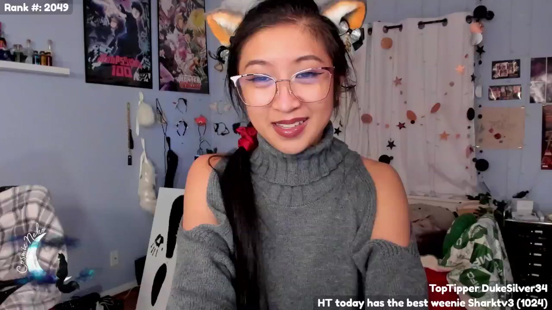 Gallery image thumbnail from CosmicNeko's myfreecams stream on, 11/23/2024, 07:44 image 18 of 20