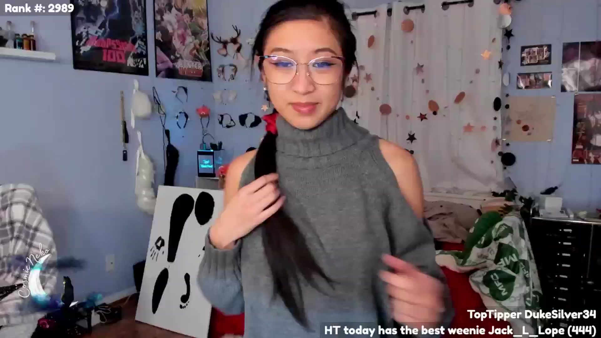 Gallery image thumbnail from CosmicNeko's myfreecams stream on, 11/23/2024, 07:44 image 1 of 20