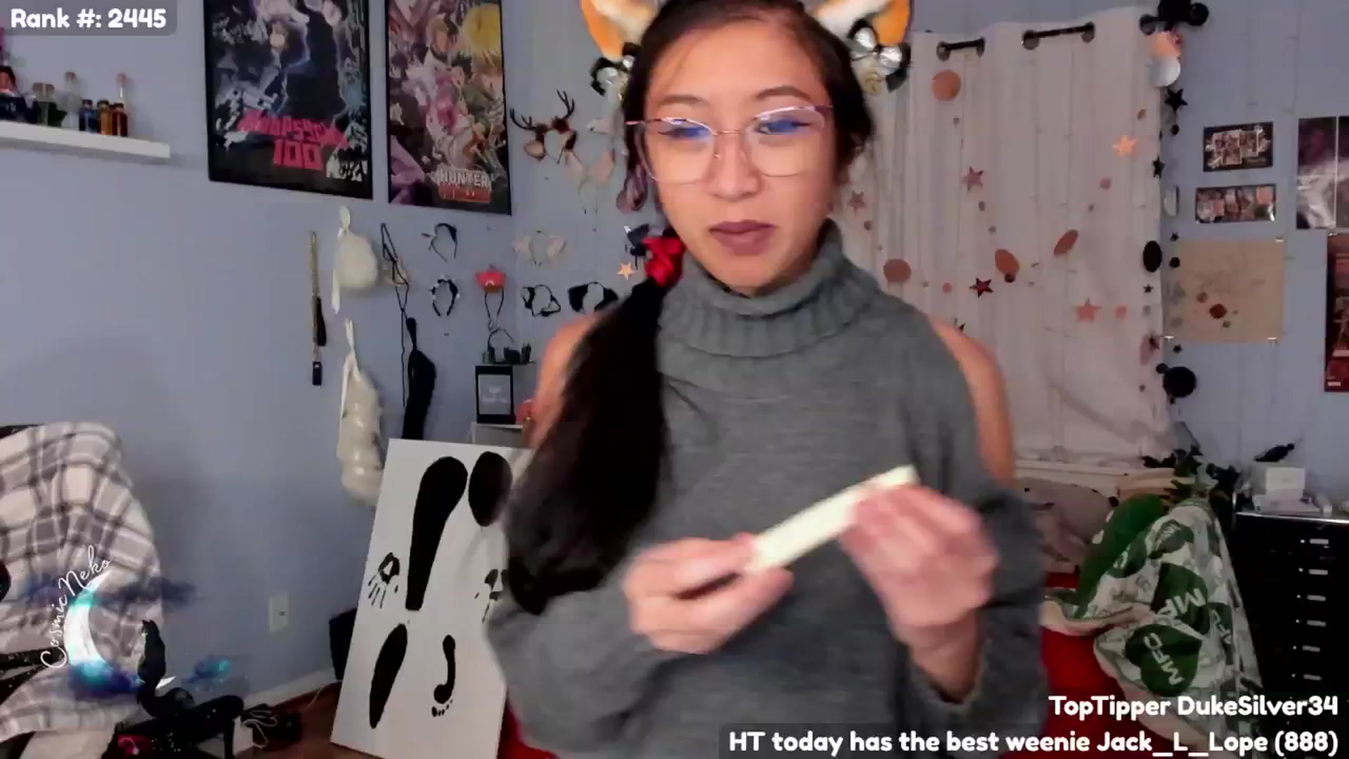 Gallery image thumbnail from CosmicNeko's myfreecams stream on, 11/23/2024, 07:44 image 10 of 20