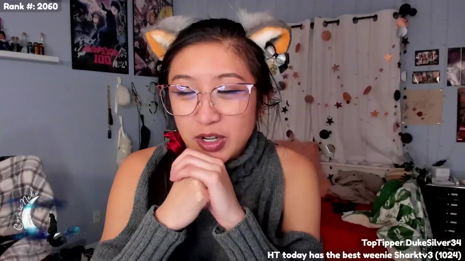 Gallery image thumbnail from CosmicNeko's myfreecams stream on, 11/23/2024, 07:44 image 17 of 20