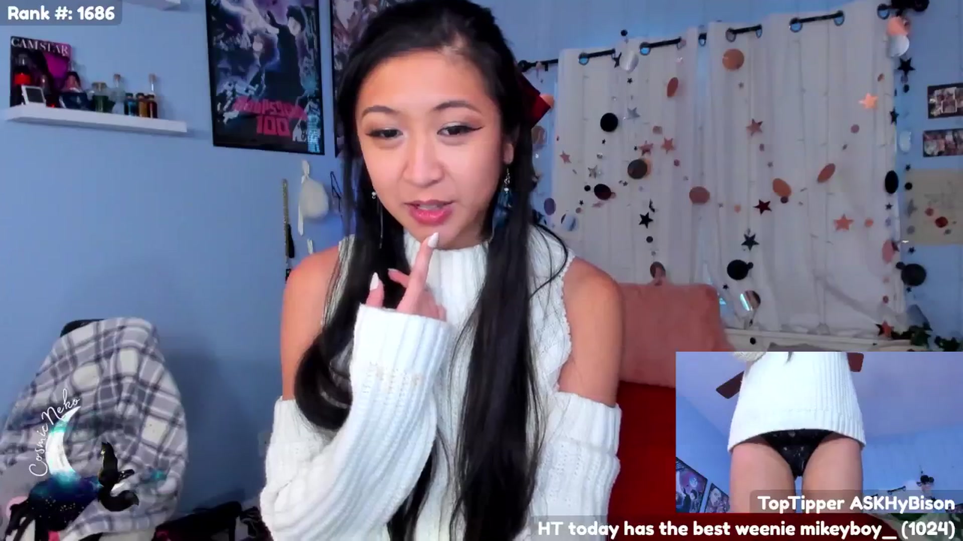 Gallery image thumbnail from CosmicNeko's myfreecams stream on, 12/05/2024, 24:28 image 8 of 20