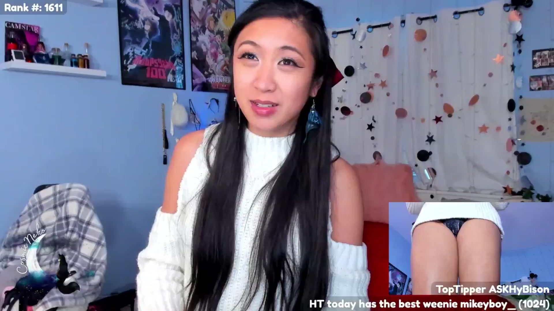 Gallery image thumbnail from CosmicNeko's myfreecams stream on, 12/05/2024, 24:28 image 11 of 20