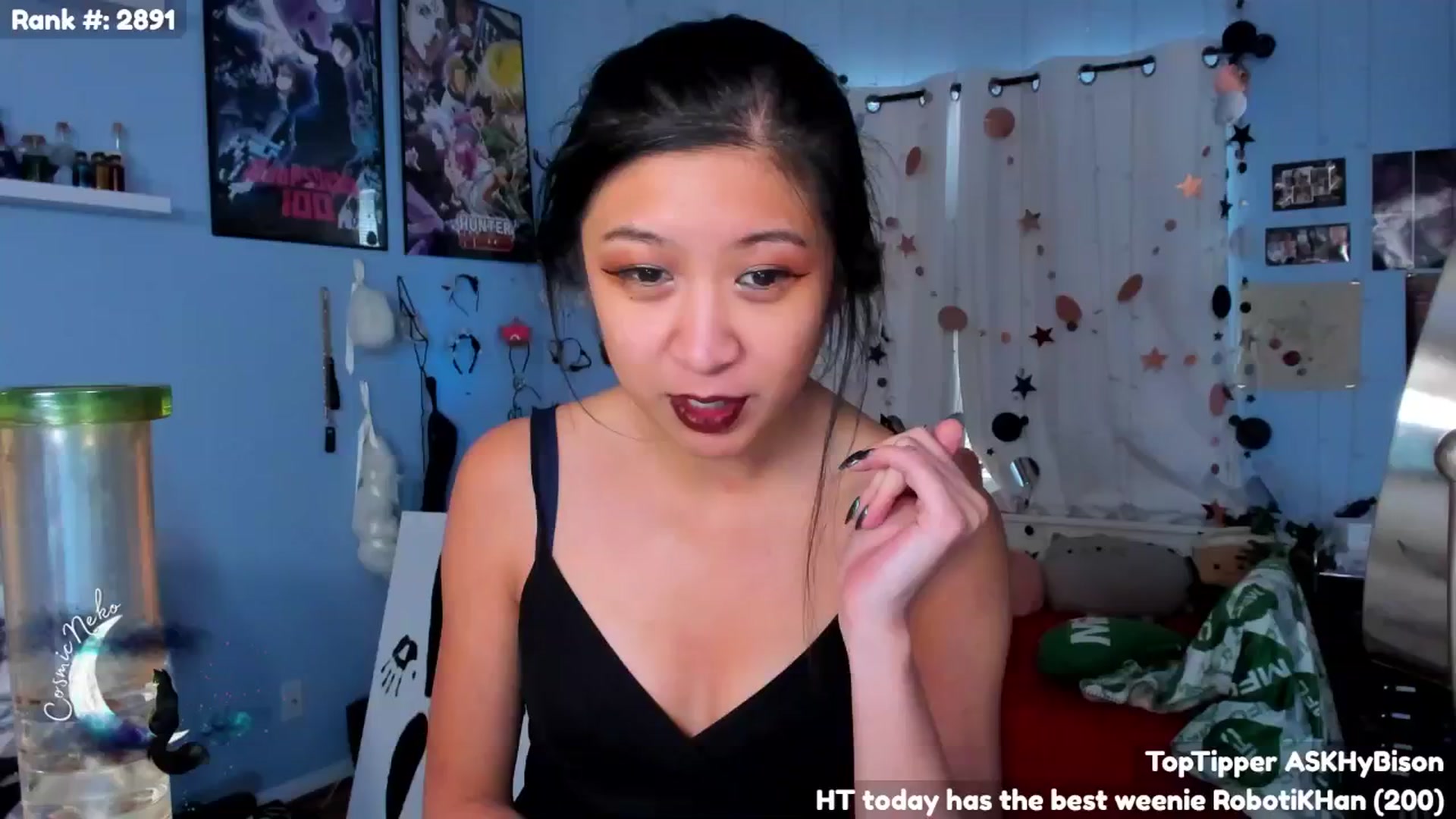 Gallery image thumbnail from CosmicNeko's myfreecams stream on, 12/12/2024, 20:40 image 11 of 20