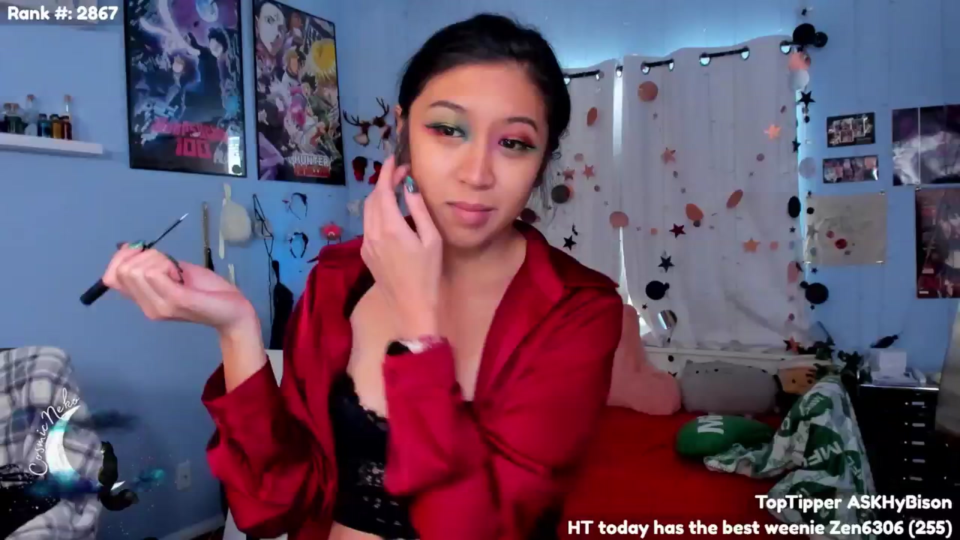 Gallery image thumbnail from CosmicNeko's myfreecams stream on, 12/14/2024, 23:09 image 6 of 20