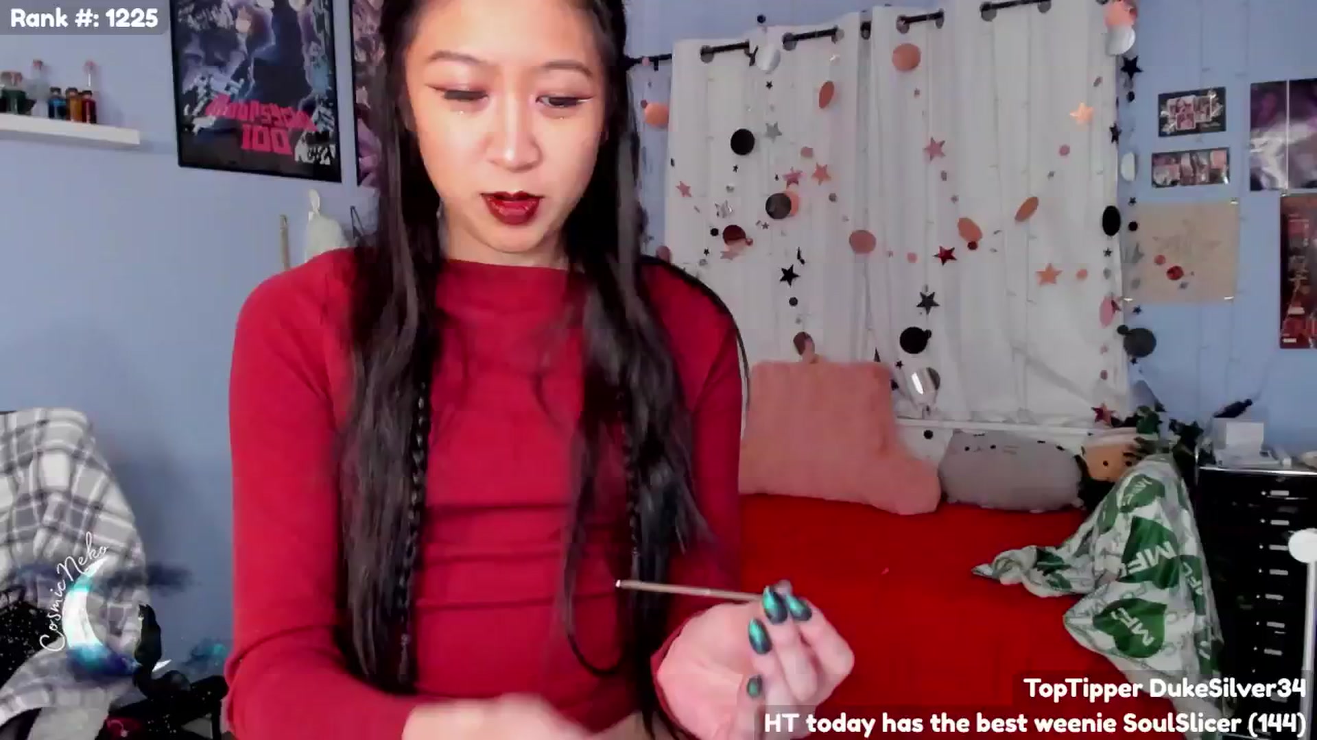 Gallery image thumbnail from CosmicNeko's myfreecams stream on, 12/21/2024, 05:21 image 6 of 20