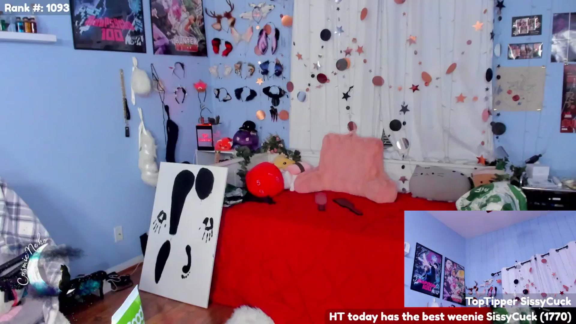 Gallery image thumbnail from CosmicNeko's myfreecams stream on, 01/01/2025, 06:51 image 1 of 20