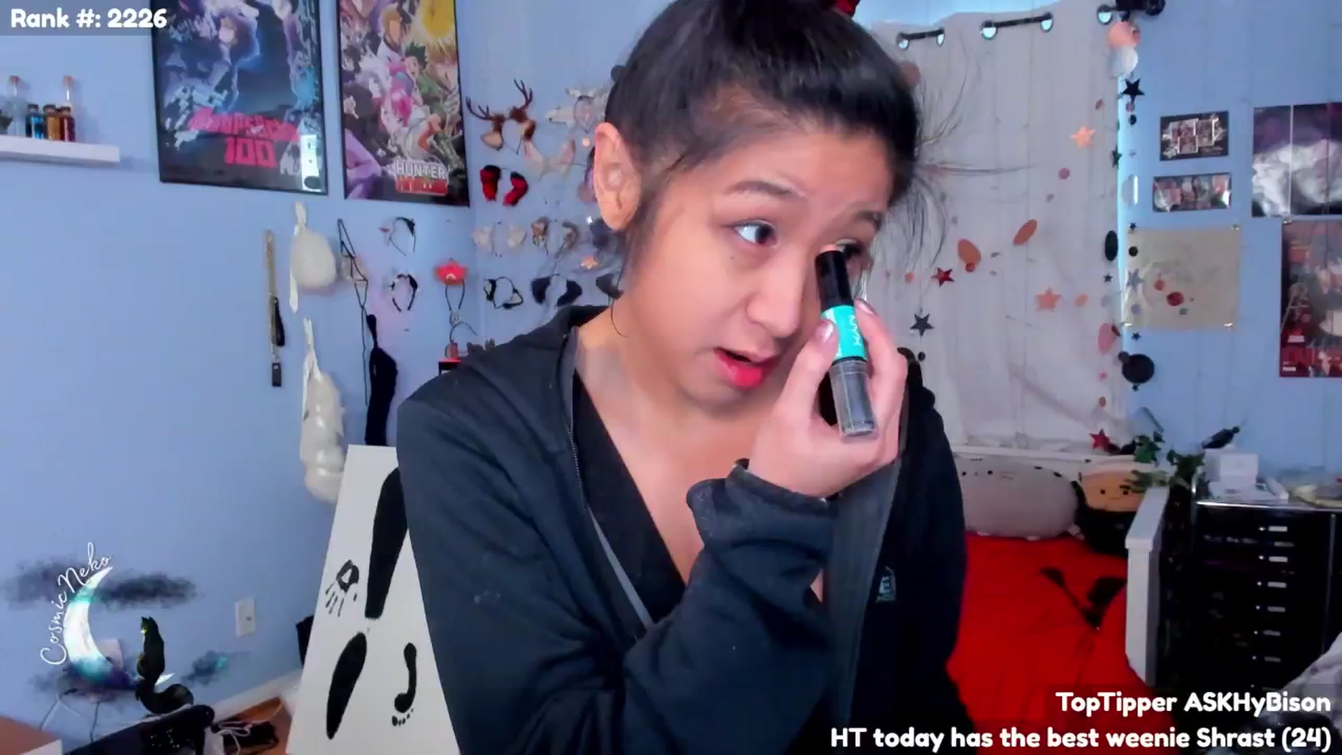Gallery image thumbnail from CosmicNeko's myfreecams stream on, 01/05/2025, 18:22 image 10 of 20