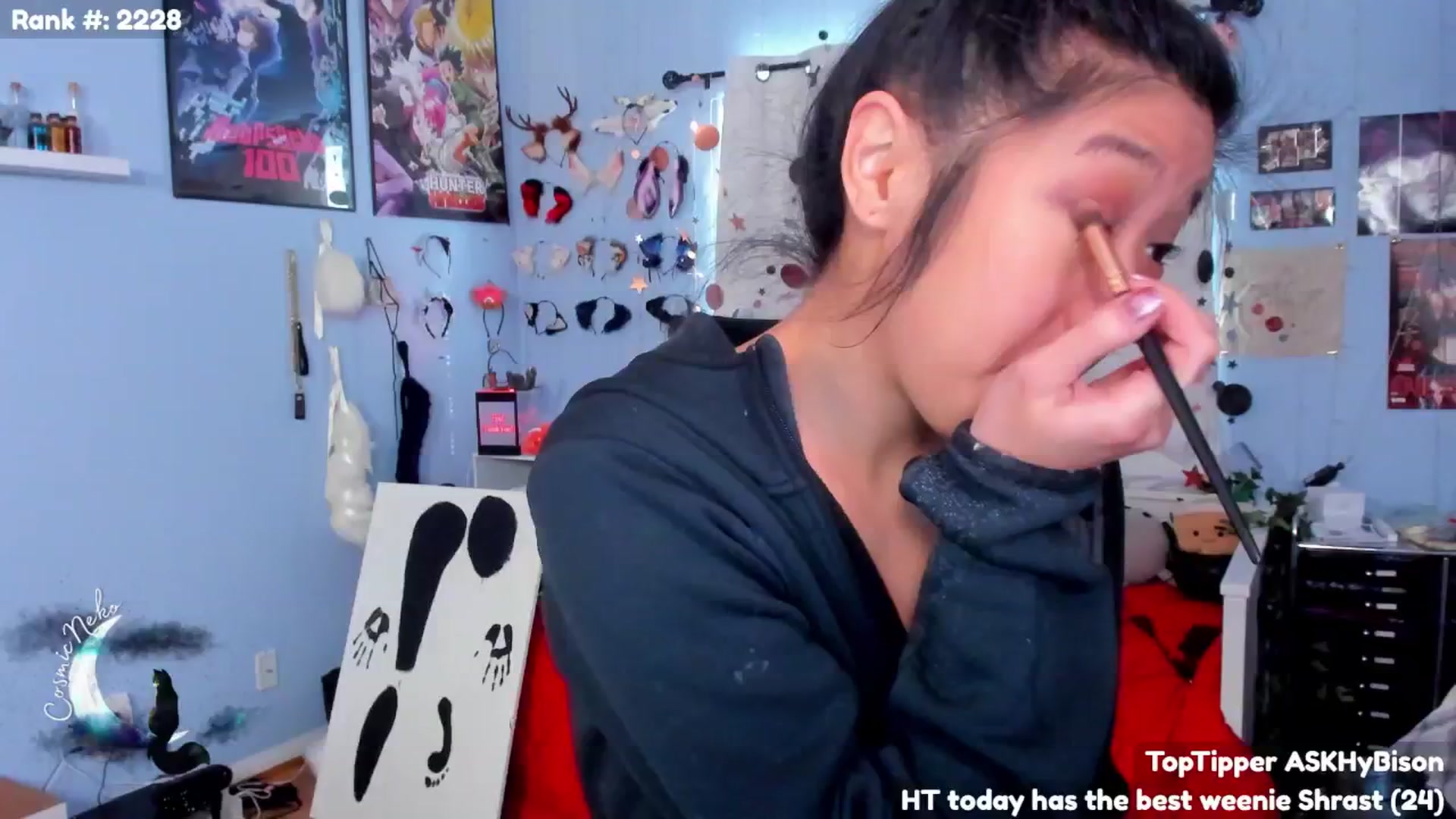 Gallery image thumbnail from CosmicNeko's myfreecams stream on, 01/05/2025, 18:22 image 6 of 20