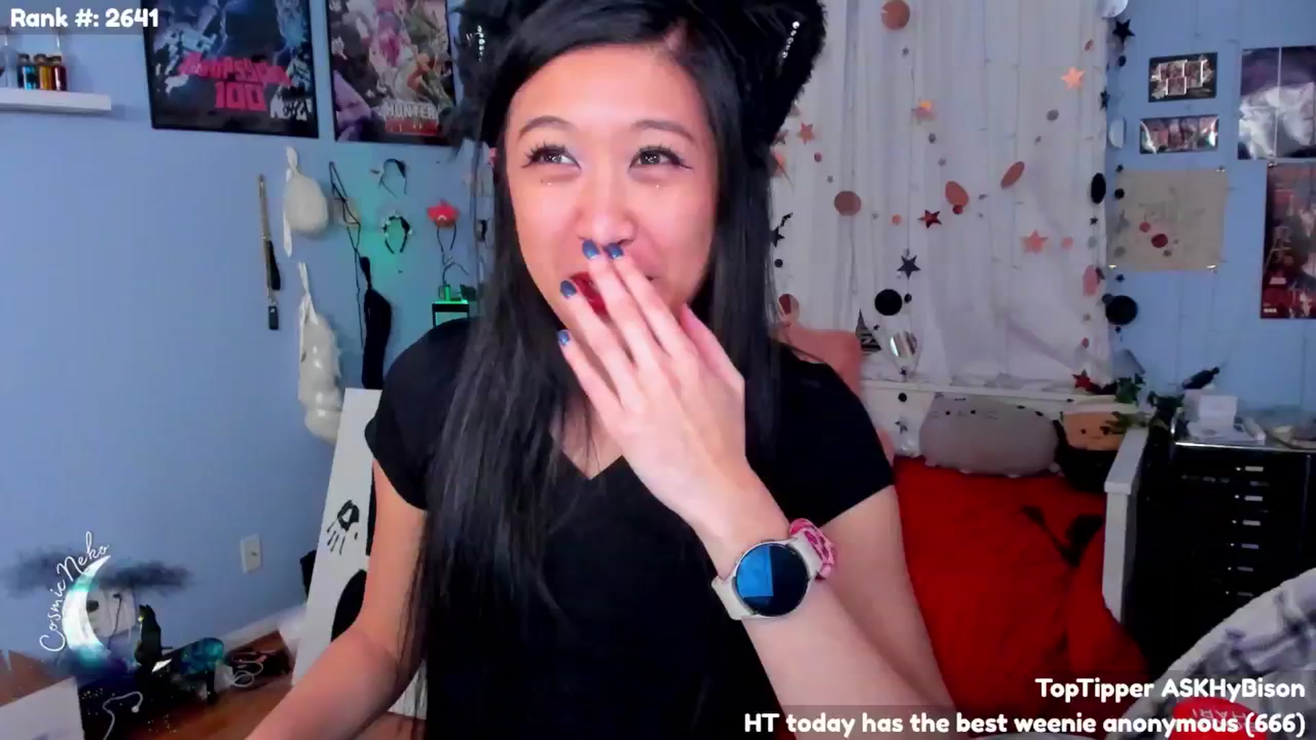 Gallery image thumbnail from CosmicNeko's myfreecams stream on, 01/12/2025, 04:06 image 4 of 20