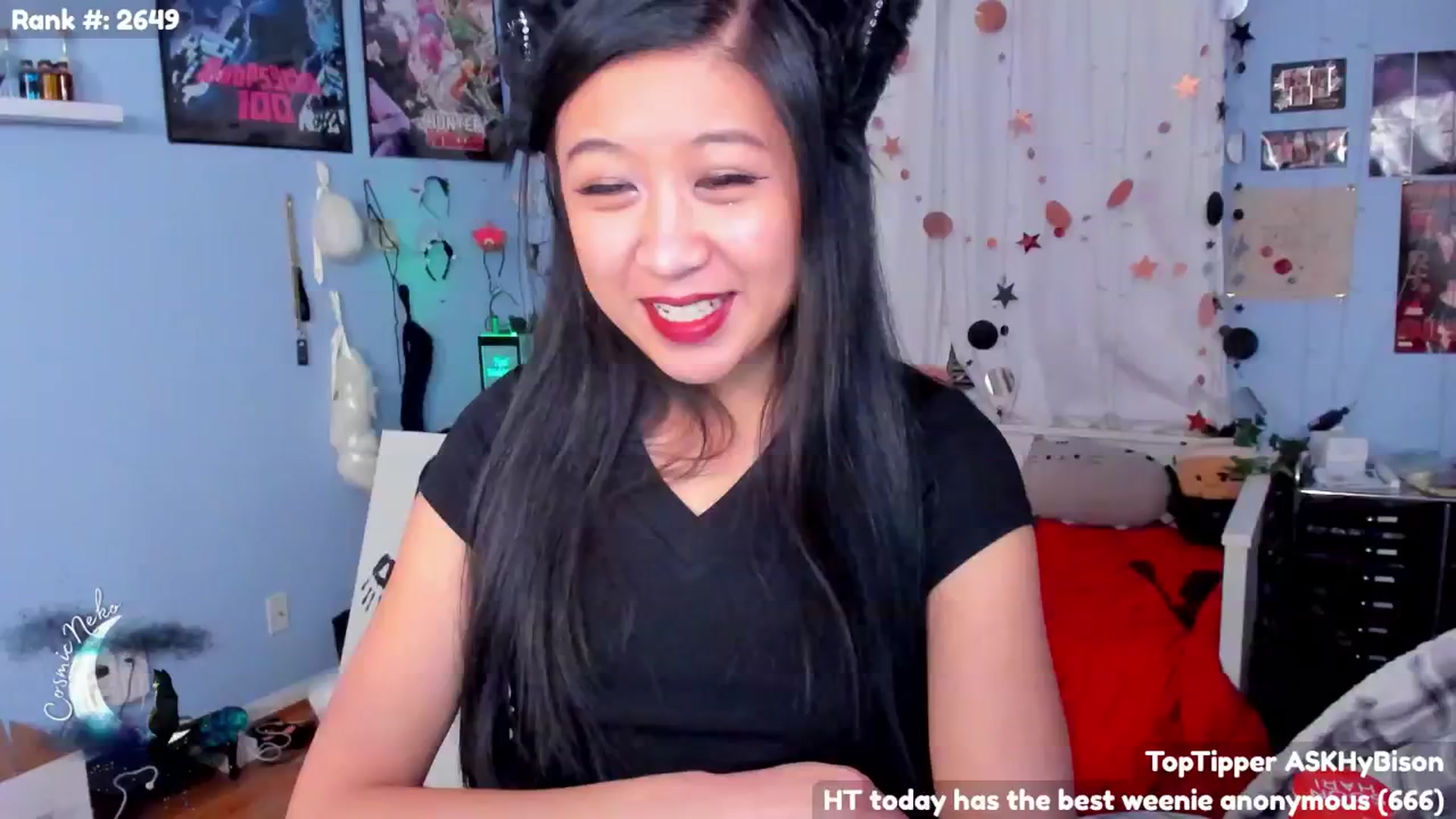 Gallery image thumbnail from CosmicNeko's myfreecams stream on, 01/12/2025, 04:06 image 1 of 20