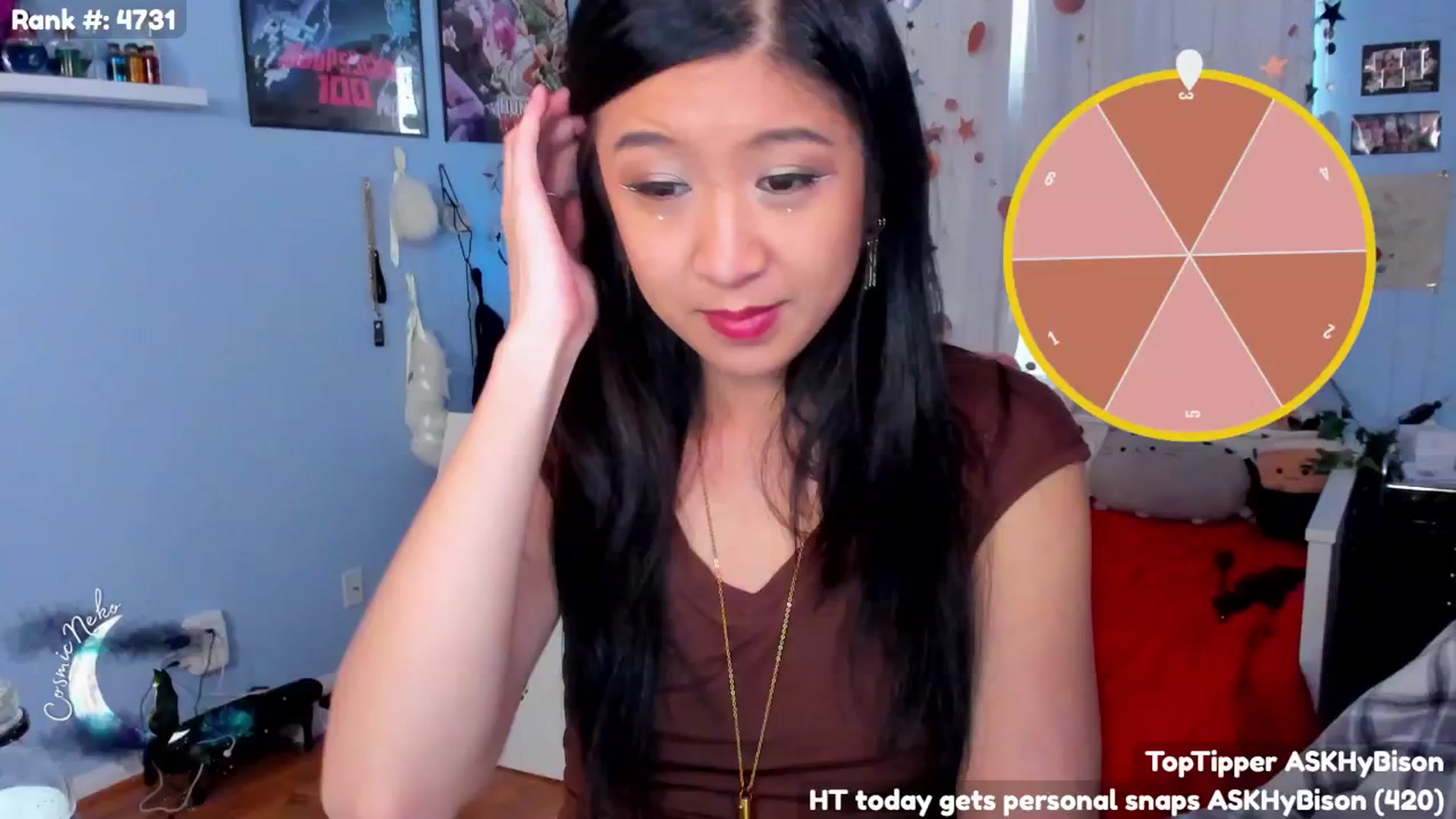 Gallery image thumbnail from CosmicNeko's myfreecams stream on, 02/28/2025, 24:00 image 4 of 20