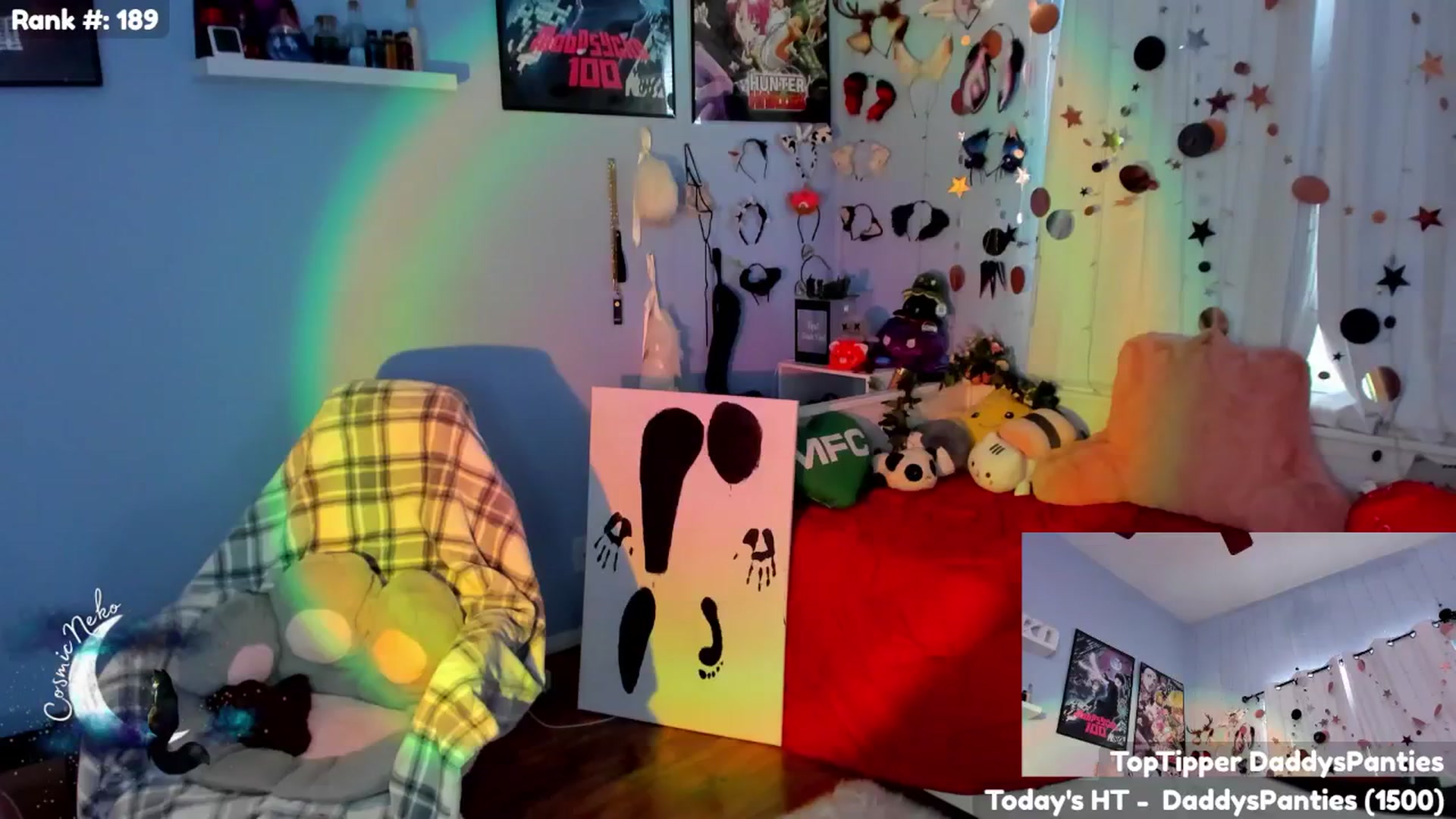 Gallery image thumbnail from CosmicNeko's myfreecams stream on, 06/01/2025, 19:55 image 16 of 20