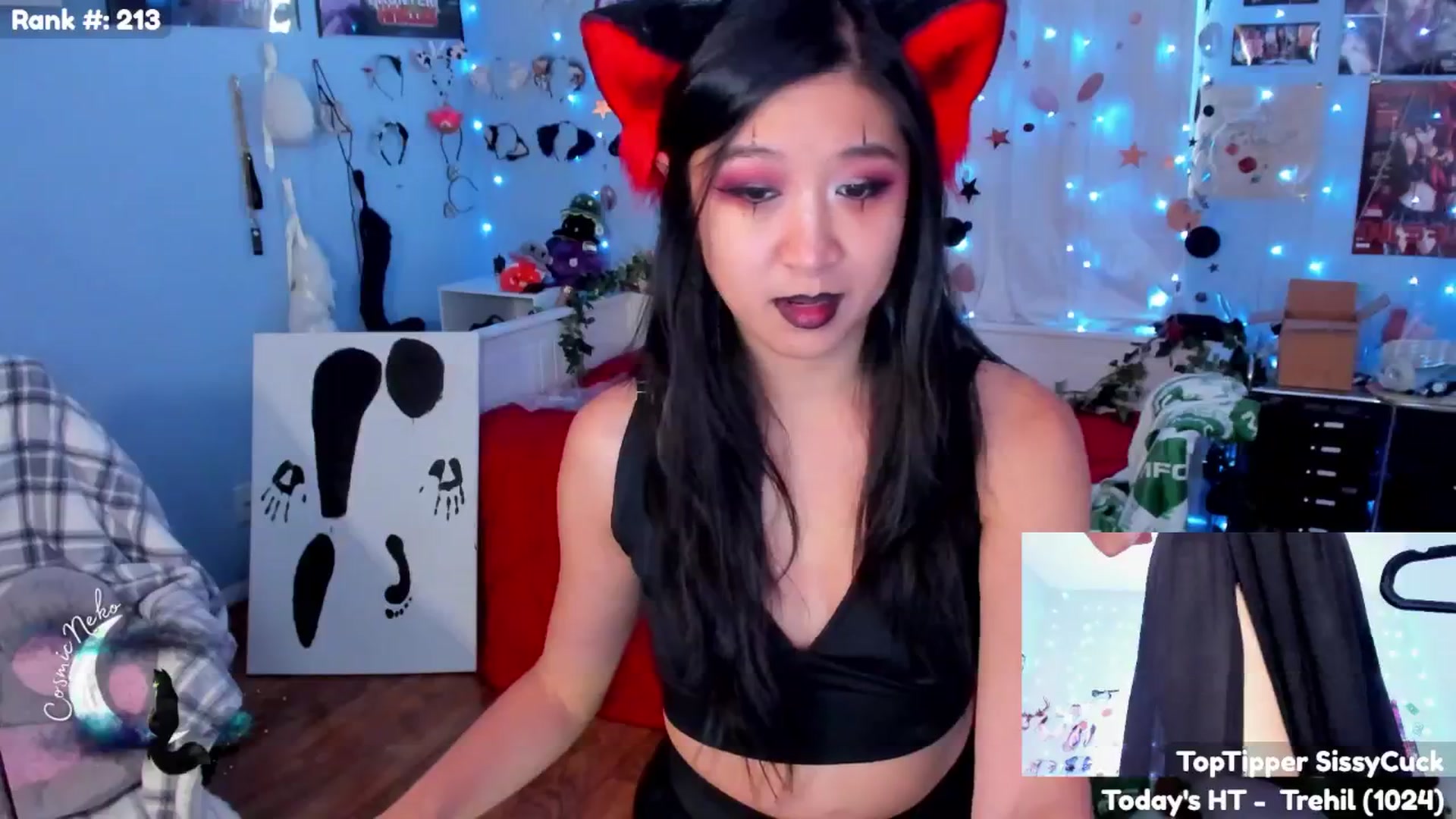 Gallery image thumbnail from CosmicNeko's myfreecams stream on, 07/07/2025, 24:48 image 8 of 20