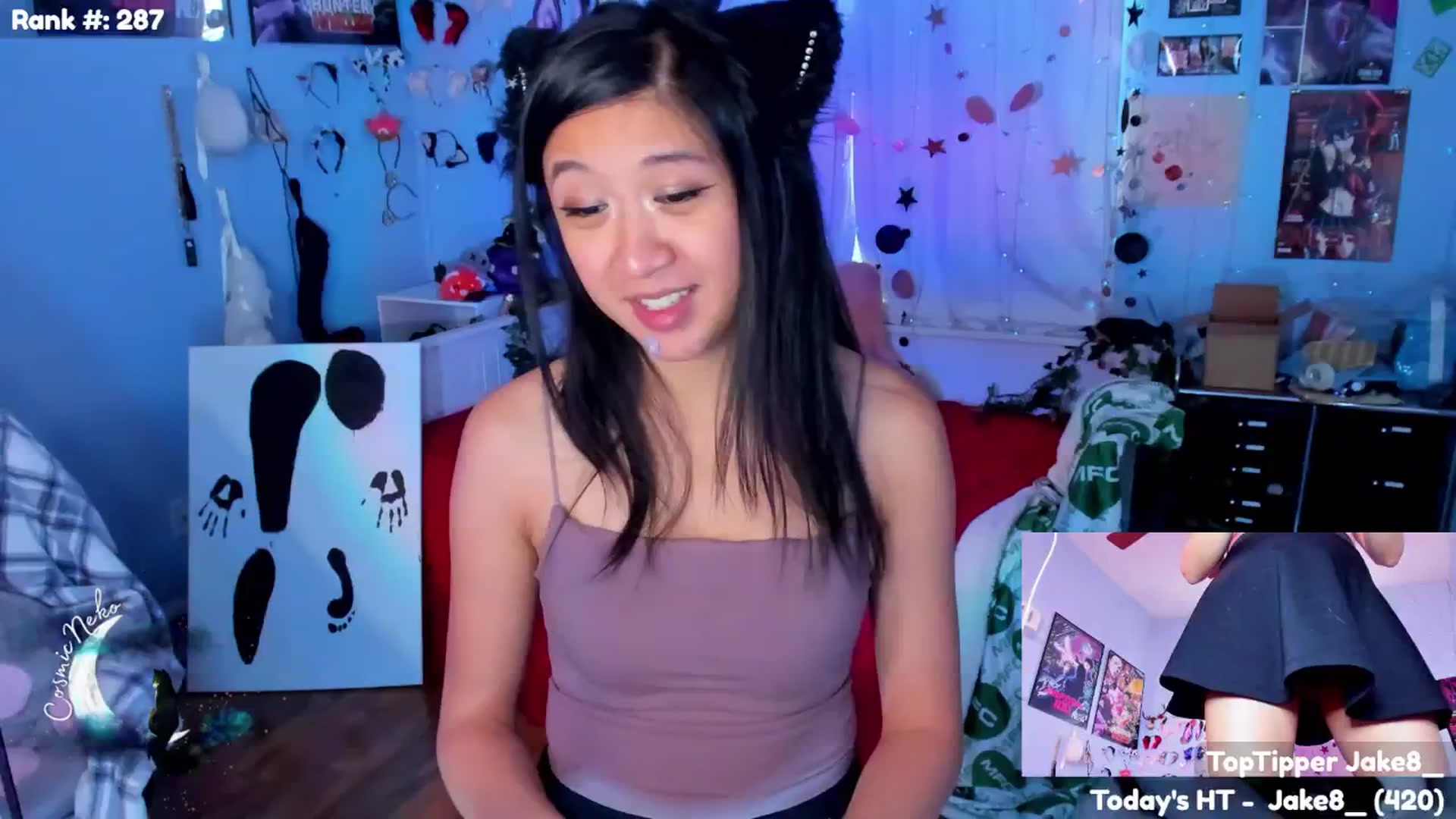 Gallery image thumbnail from CosmicNeko's myfreecams stream on, 07/11/2025, 24:44 image 1 of 20