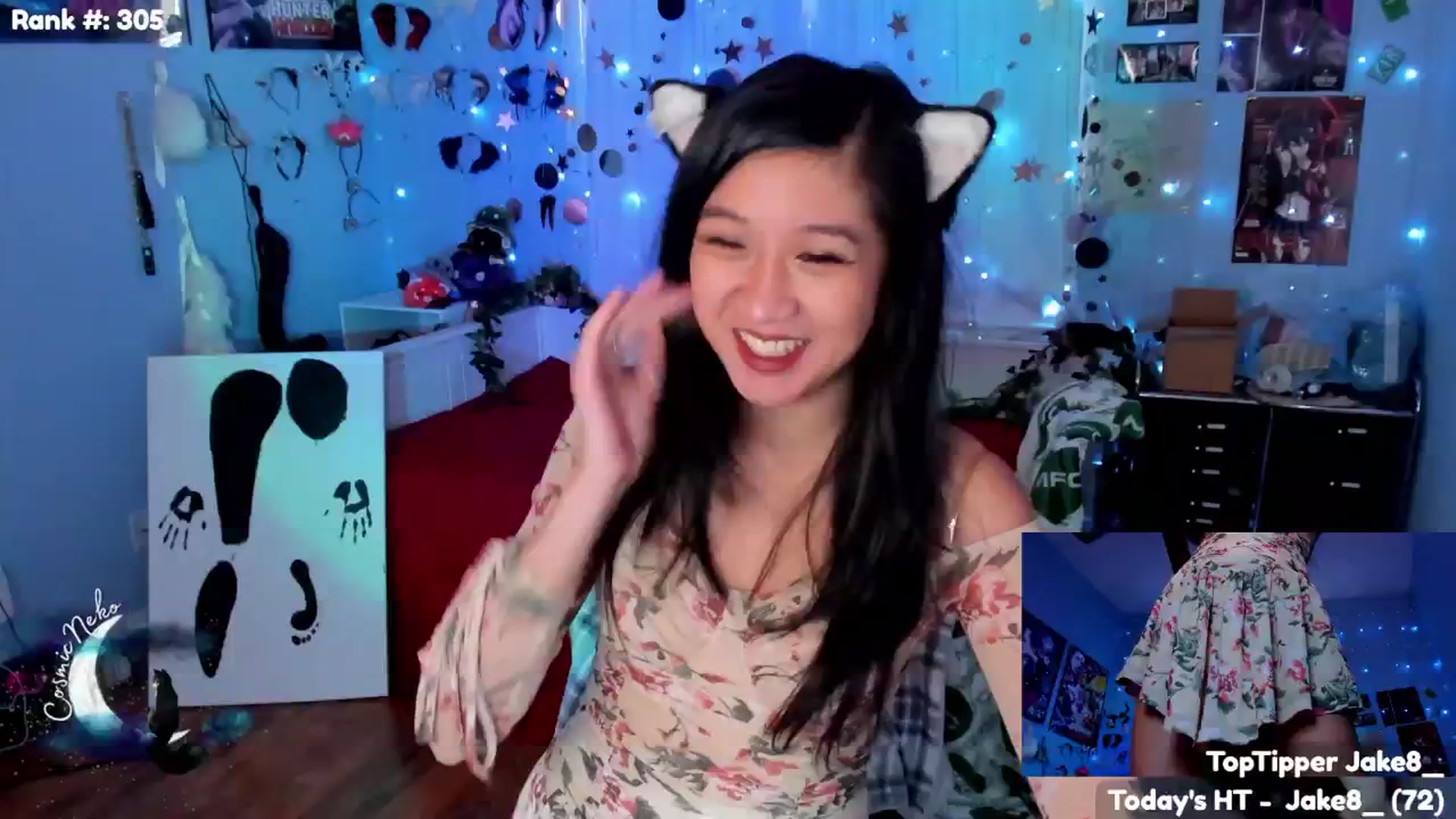 Gallery image thumbnail from CosmicNeko's myfreecams stream on, 07/12/2025, 01:04 image 1 of 20